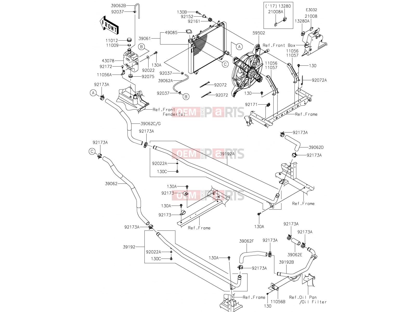 KAWASAKI 2019 Radiator