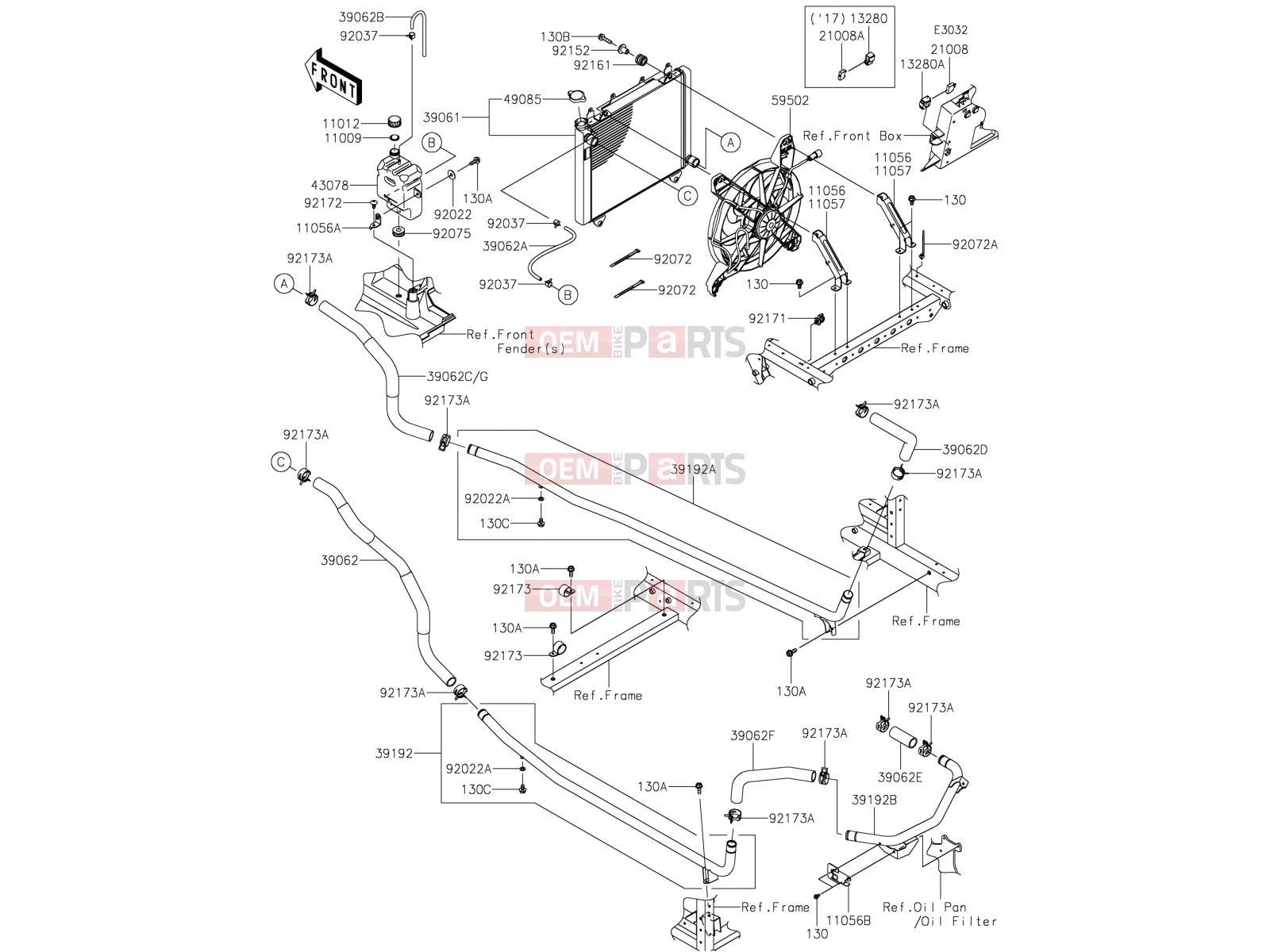 KAWASAKI 2019 Radiator