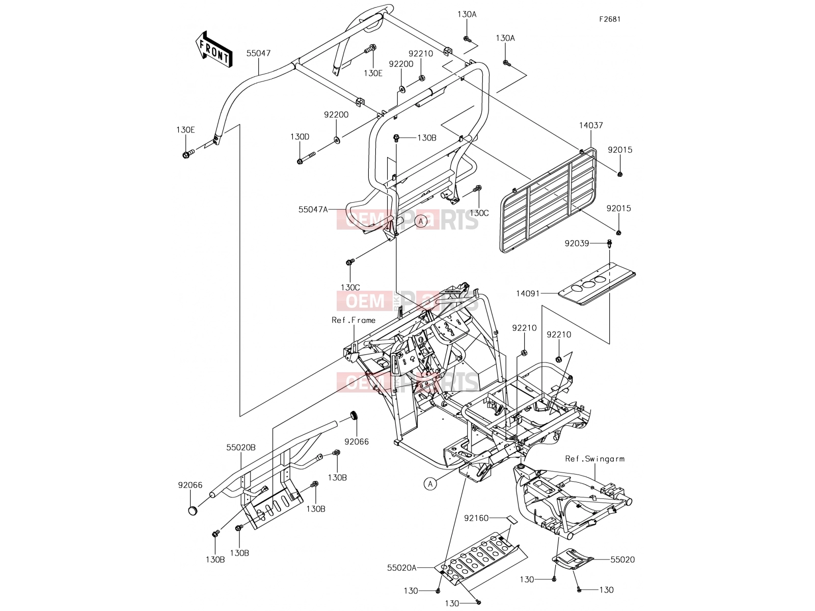 KAWASAKI 2019 Guards/Cab Frame