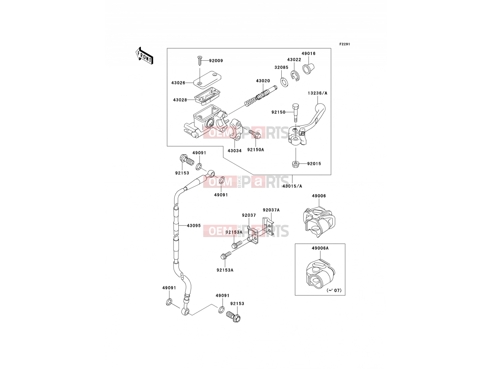 KAWASAKI 2007 Front Master Cylinder