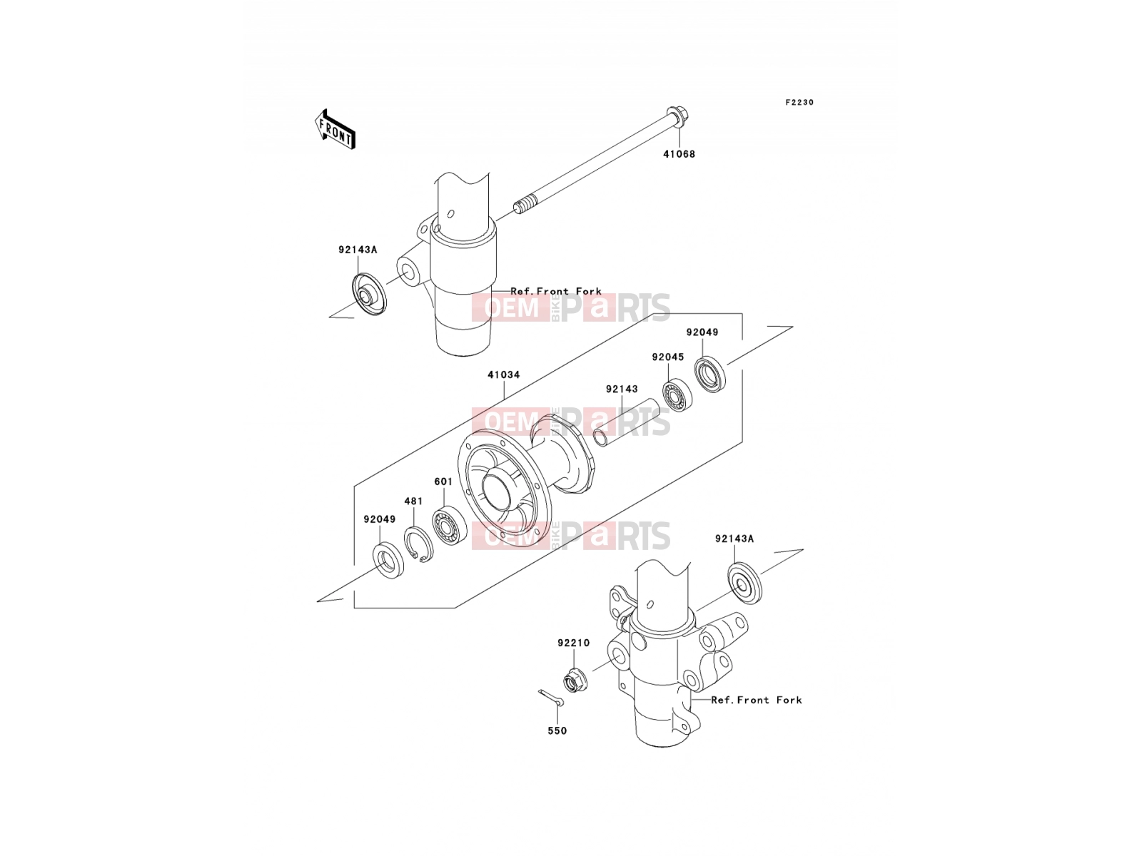 KAWASAKI 2007 Front Hub