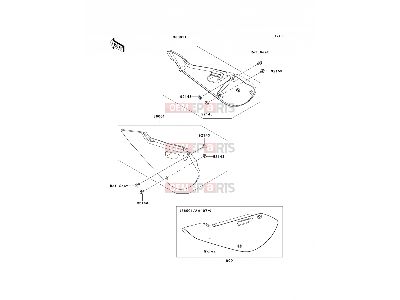 KAWASAKI 2009 Side Covers