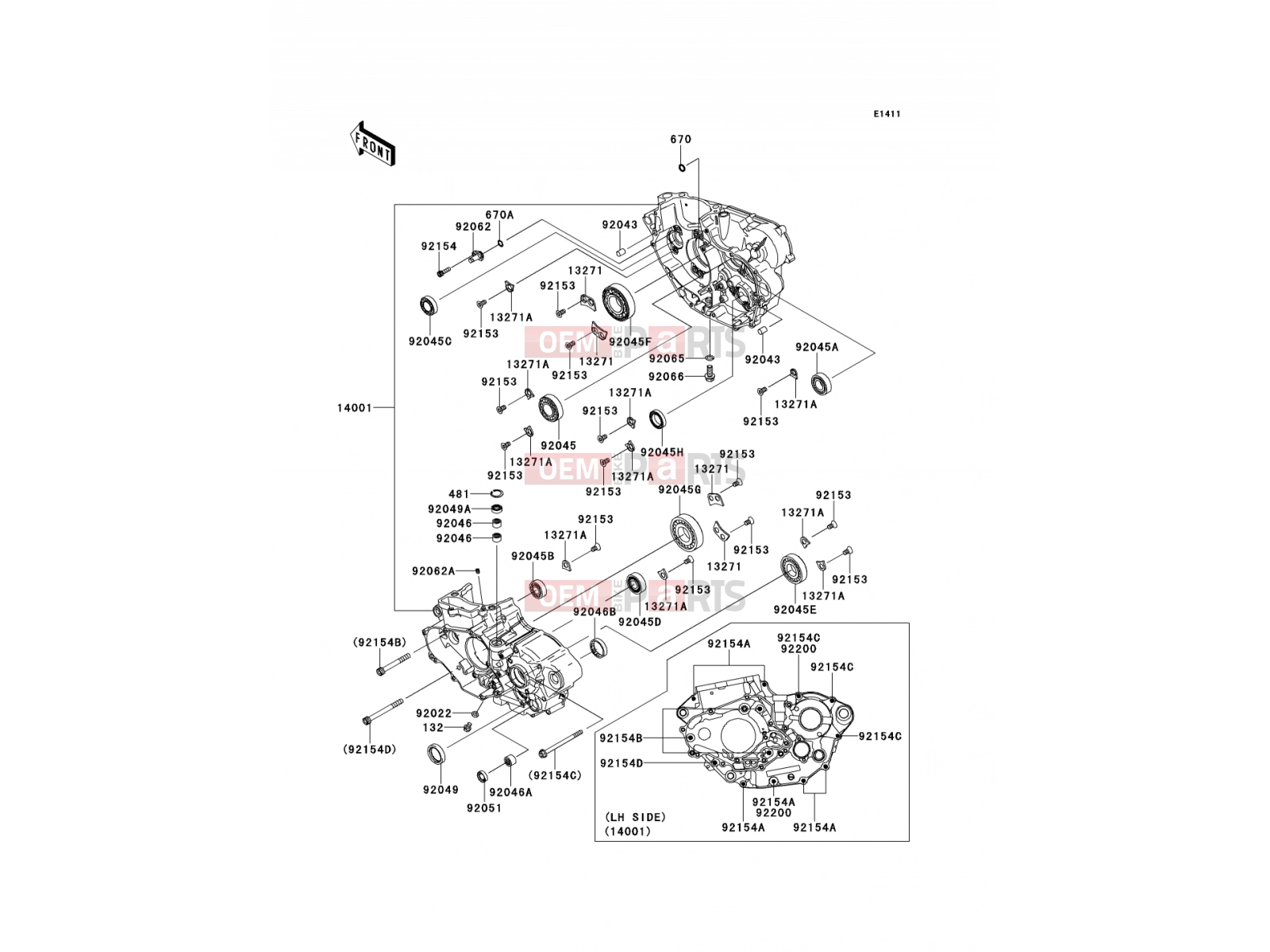 KAWASAKI 2012 Crankcase