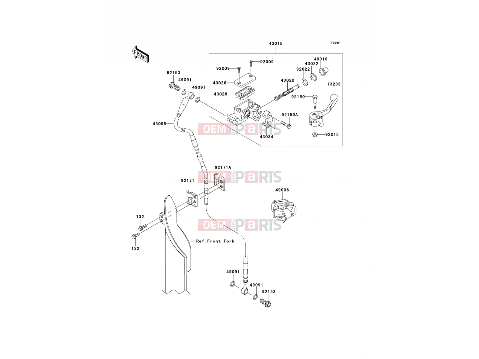 KAWASAKI 2012 Front Master Cylinder