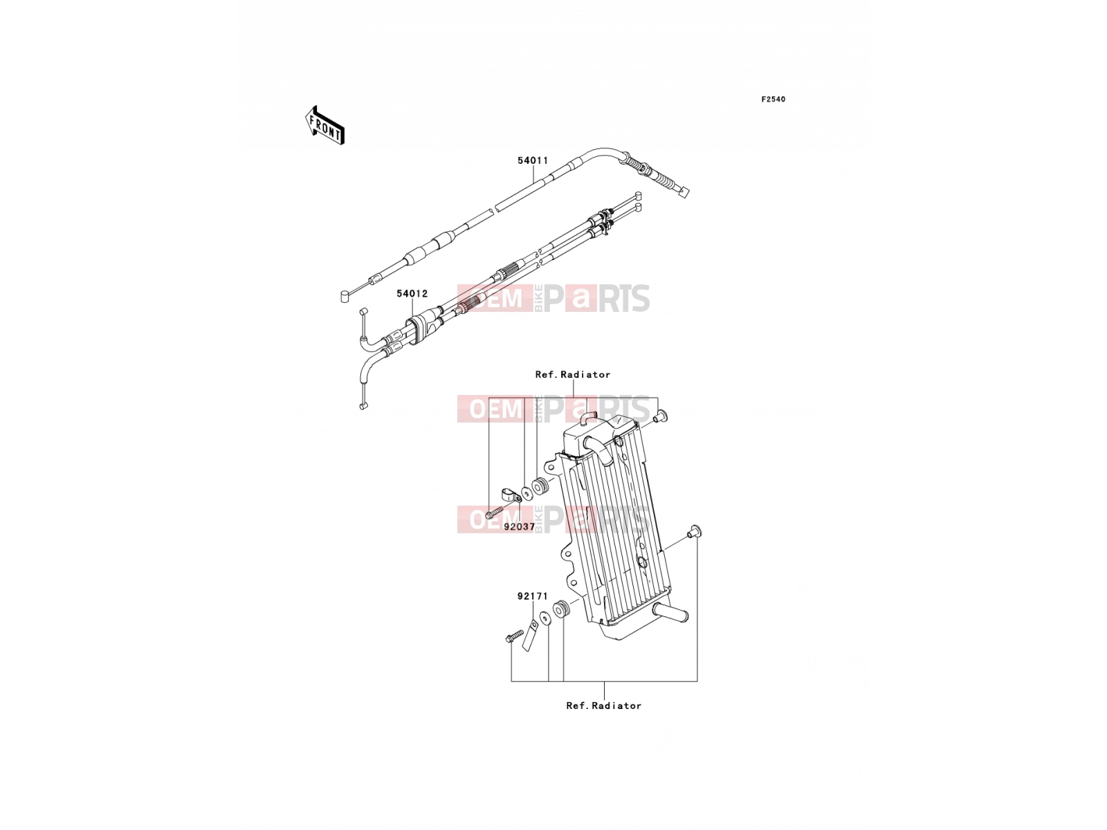 KAWASAKI 2012 Cables