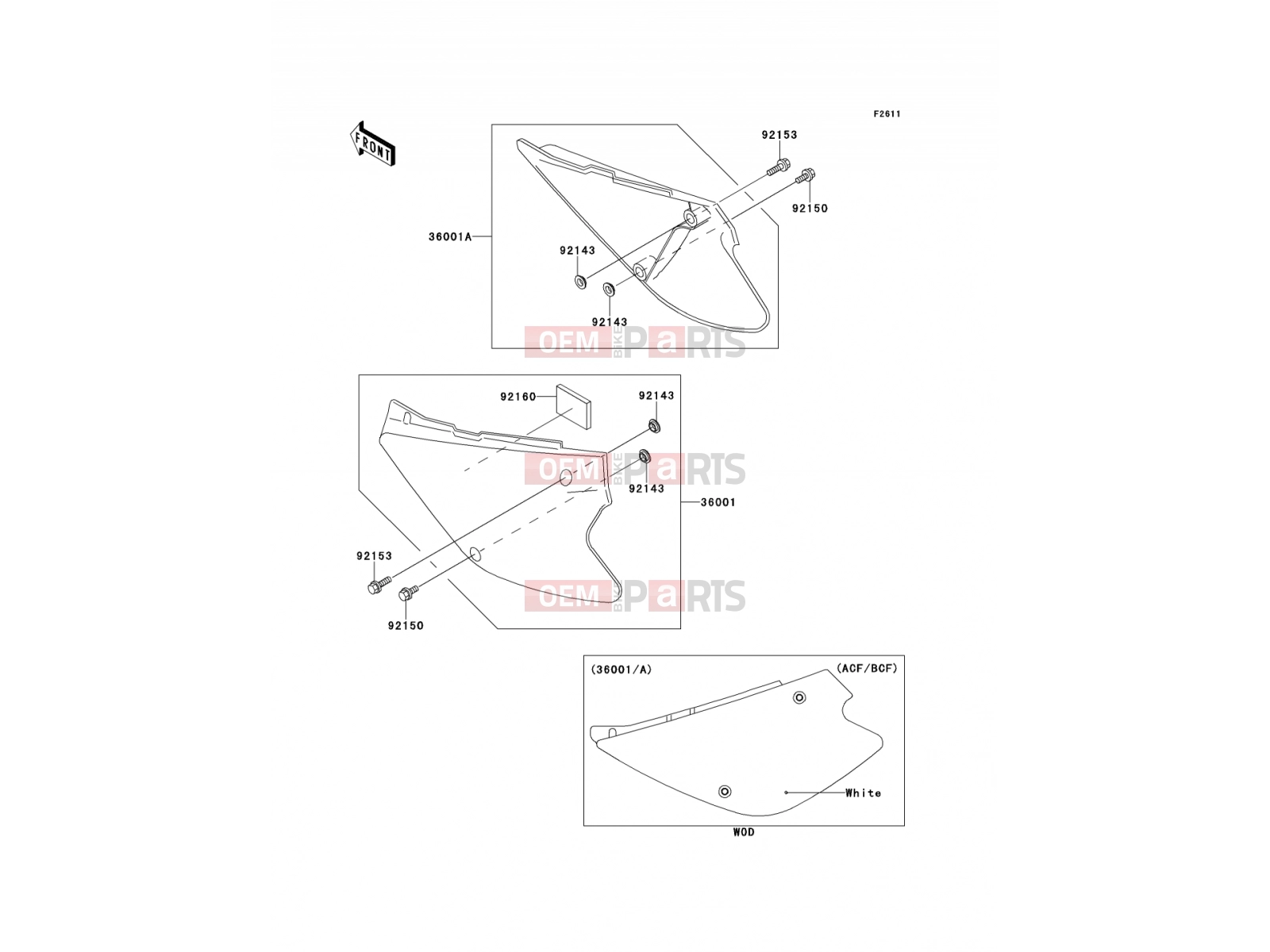KAWASAKI 2012 Side Covers