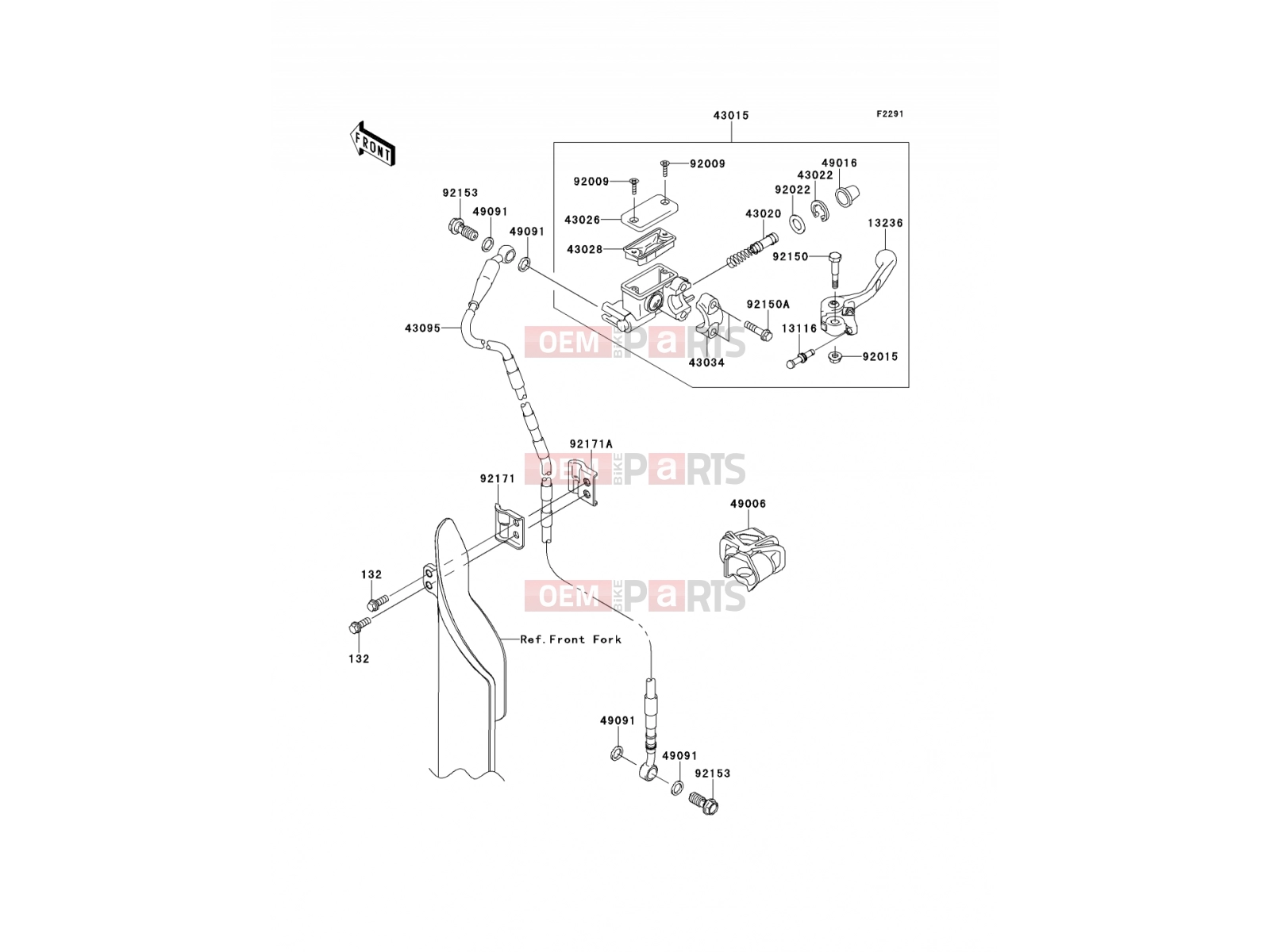 KAWASAKI 2013 Front Master Cylinder