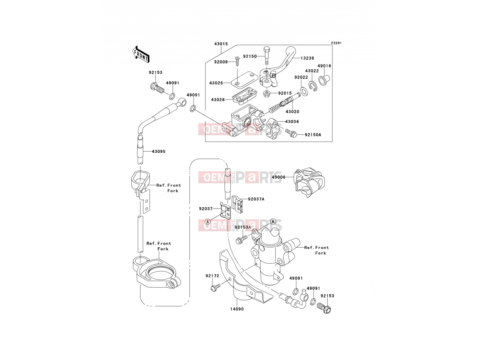 KAWASAKI 2013 Front Master Cylinder