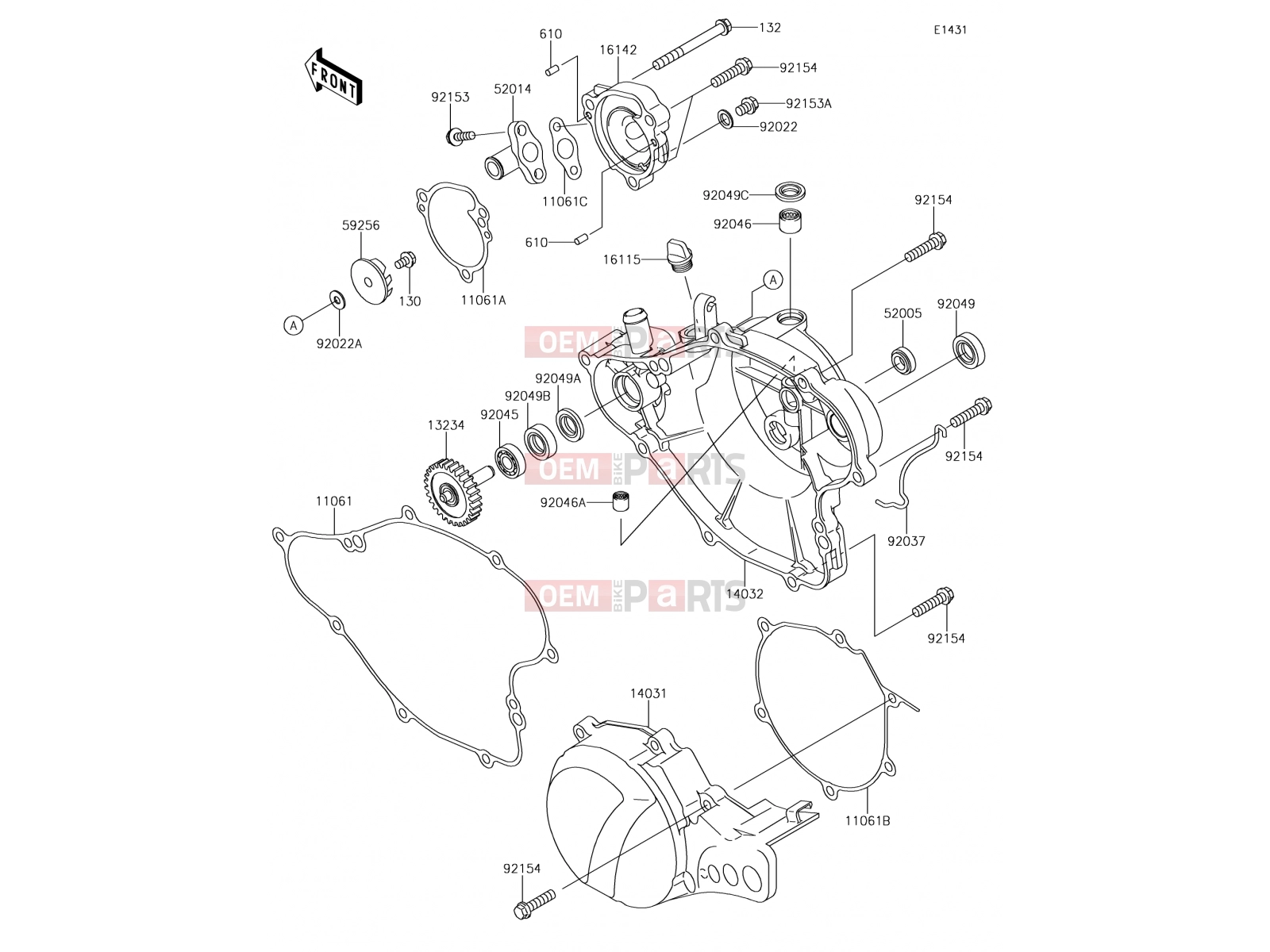 KAWASAKI 2015 Engine Cover(s)