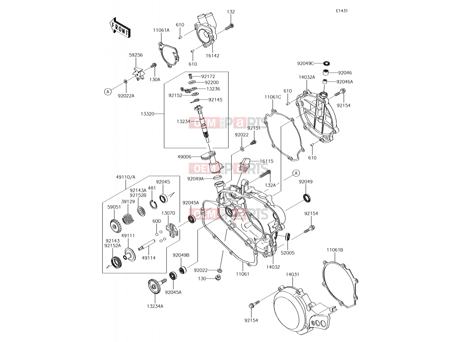 KAWASAKI 2015 Engine Cover(s)