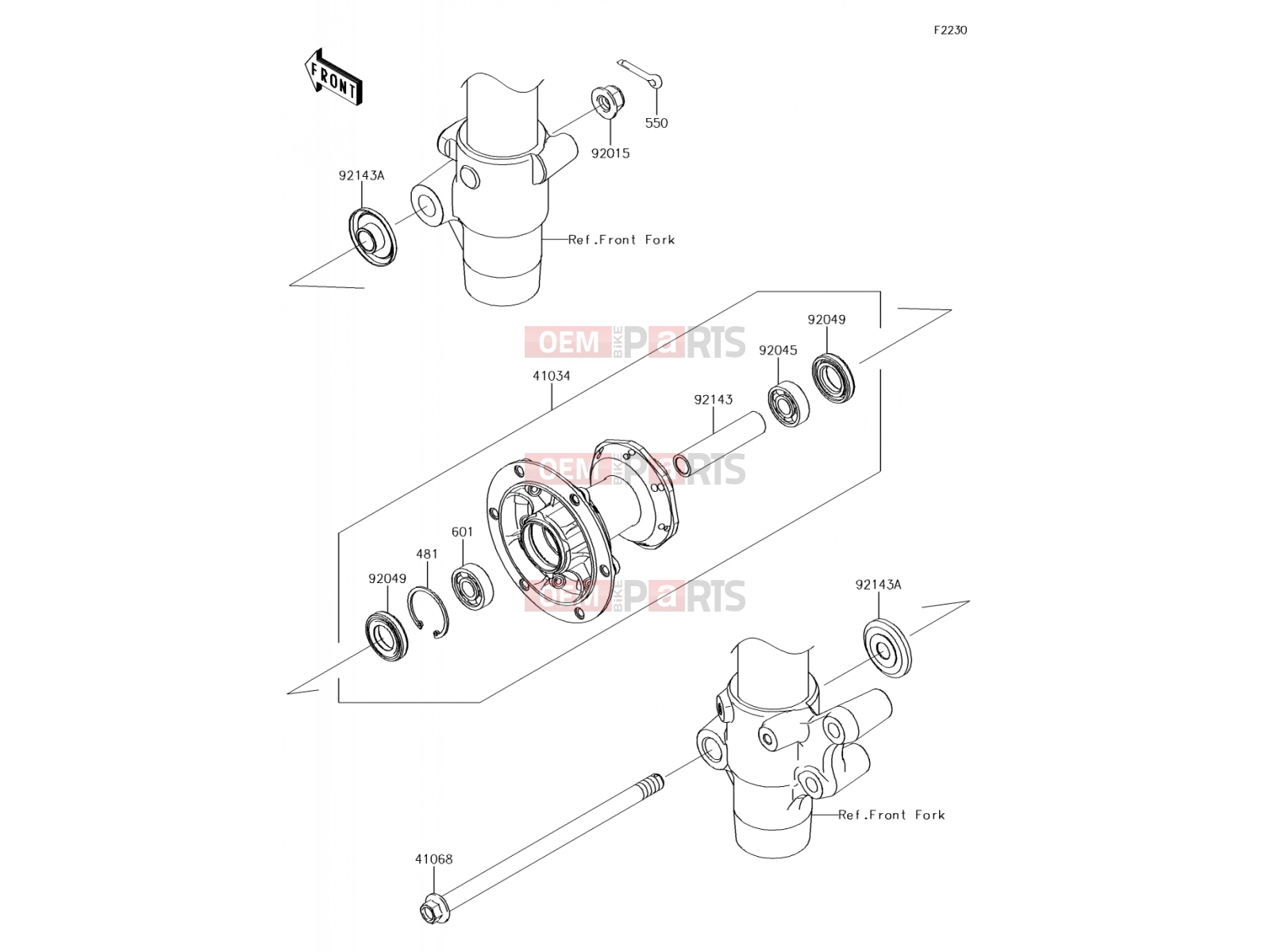 KAWASAKI 2015 Front Hub