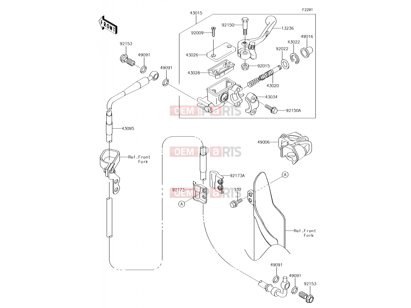 KAWASAKI 2015 Front Master Cylinder