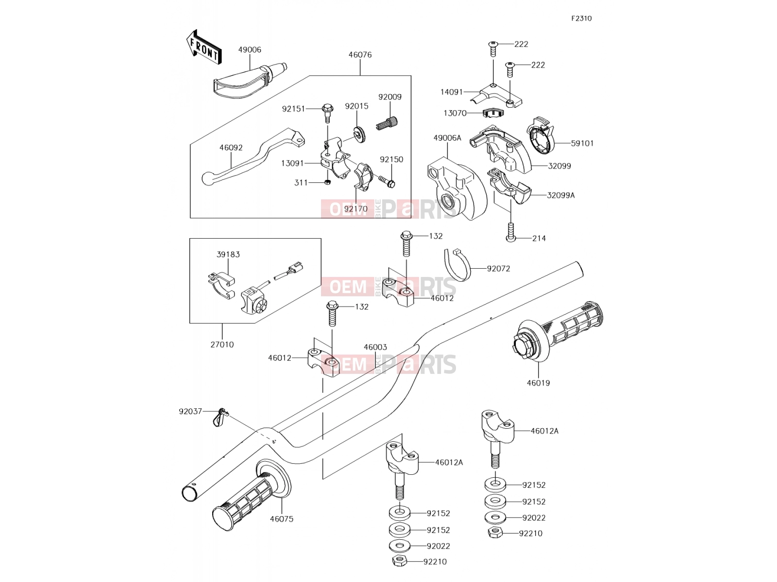 KAWASAKI 2015 Handlebar