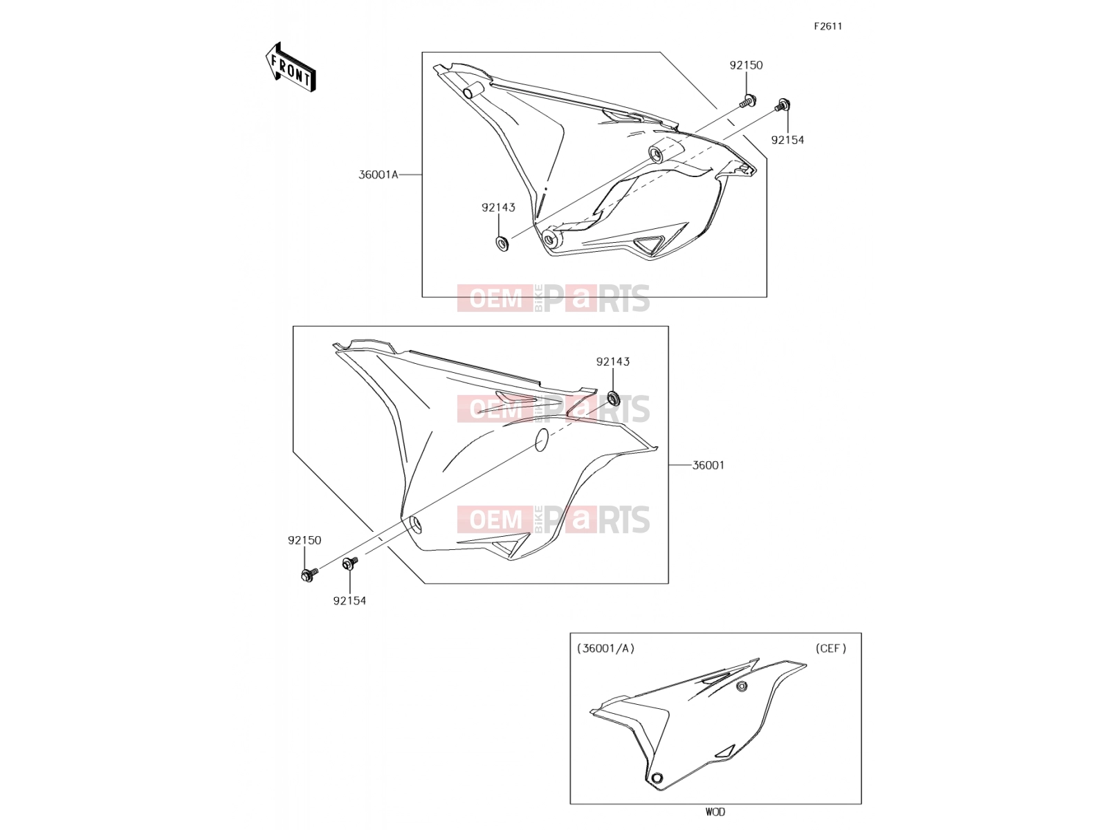 KAWASAKI 2017 Side Covers