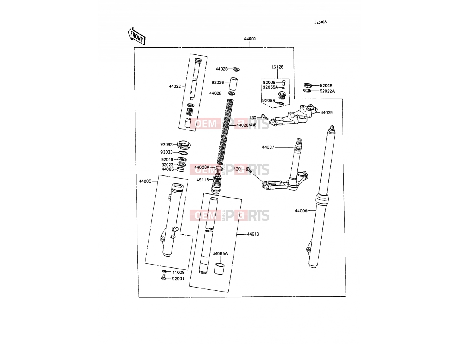KAWASAKI 1990 Front Fork