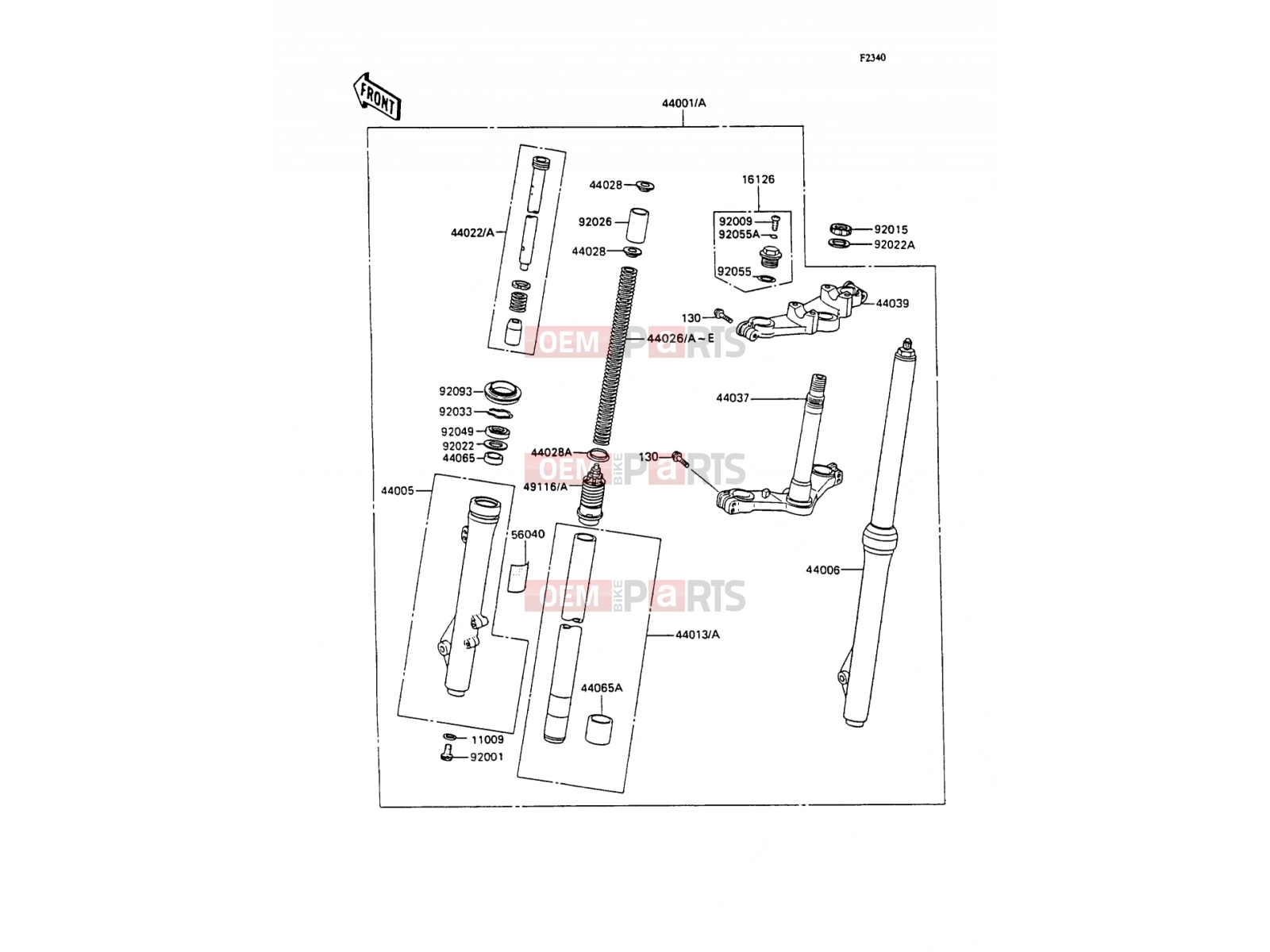 KAWASAKI 1990 Front Fork