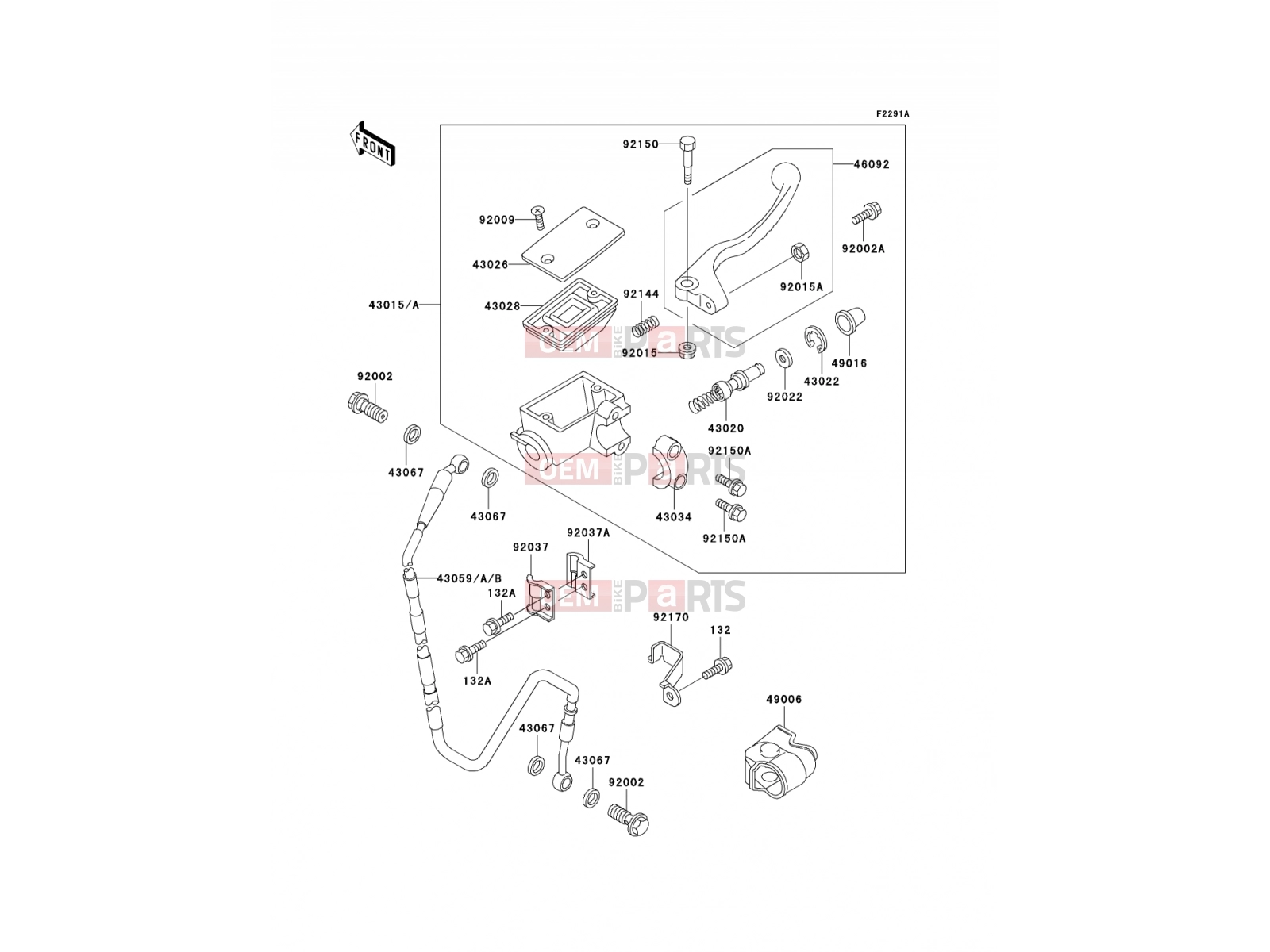KAWASAKI 1996 Front Master Cylinder