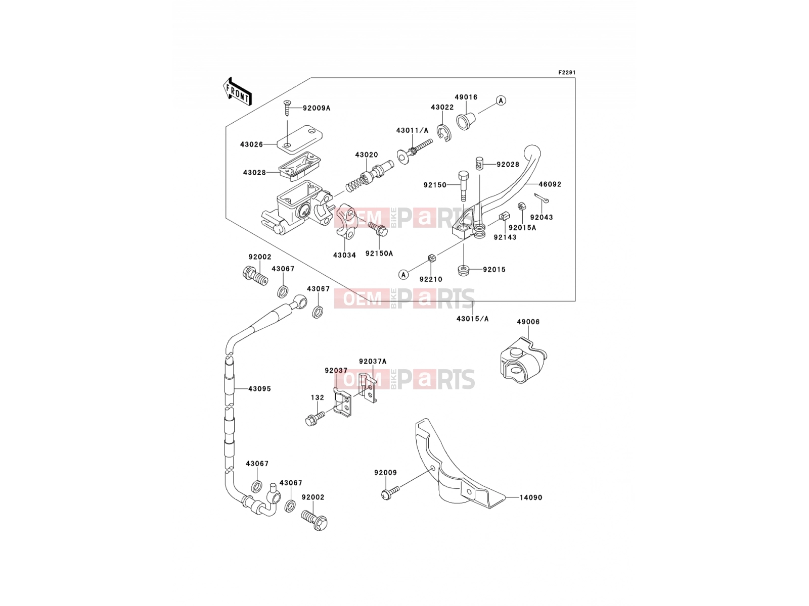 KAWASAKI 2000 Front Master Cylinder
