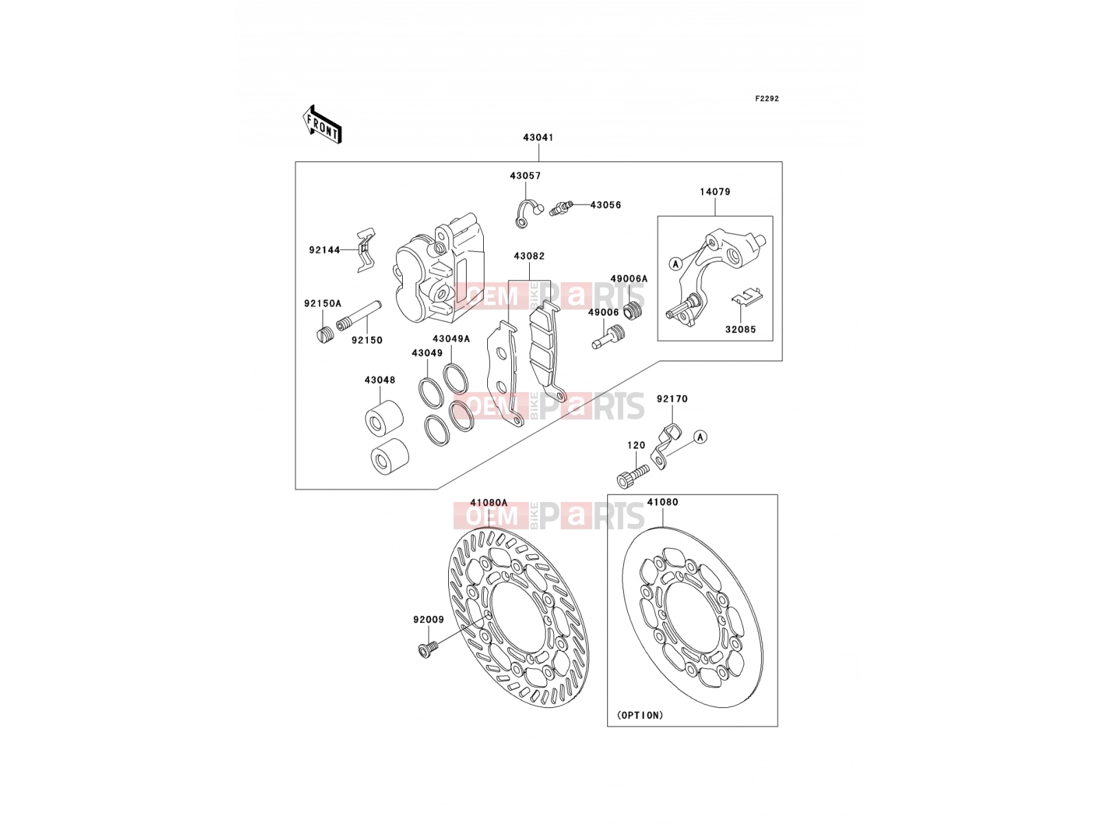 KAWASAKI 2000 Front Brake
