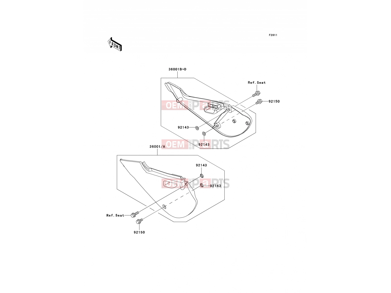 KAWASAKI 2000 Side Covers