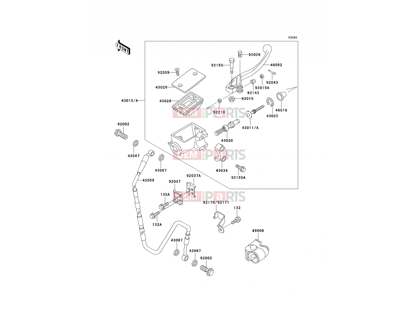 KAWASAKI 2001 Front Master Cylinder