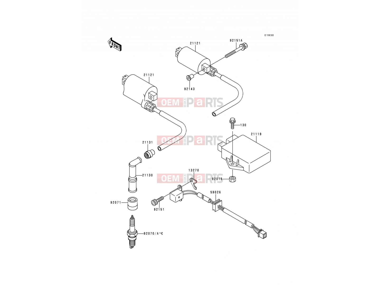 KAWASAKI 2000 Ignition System