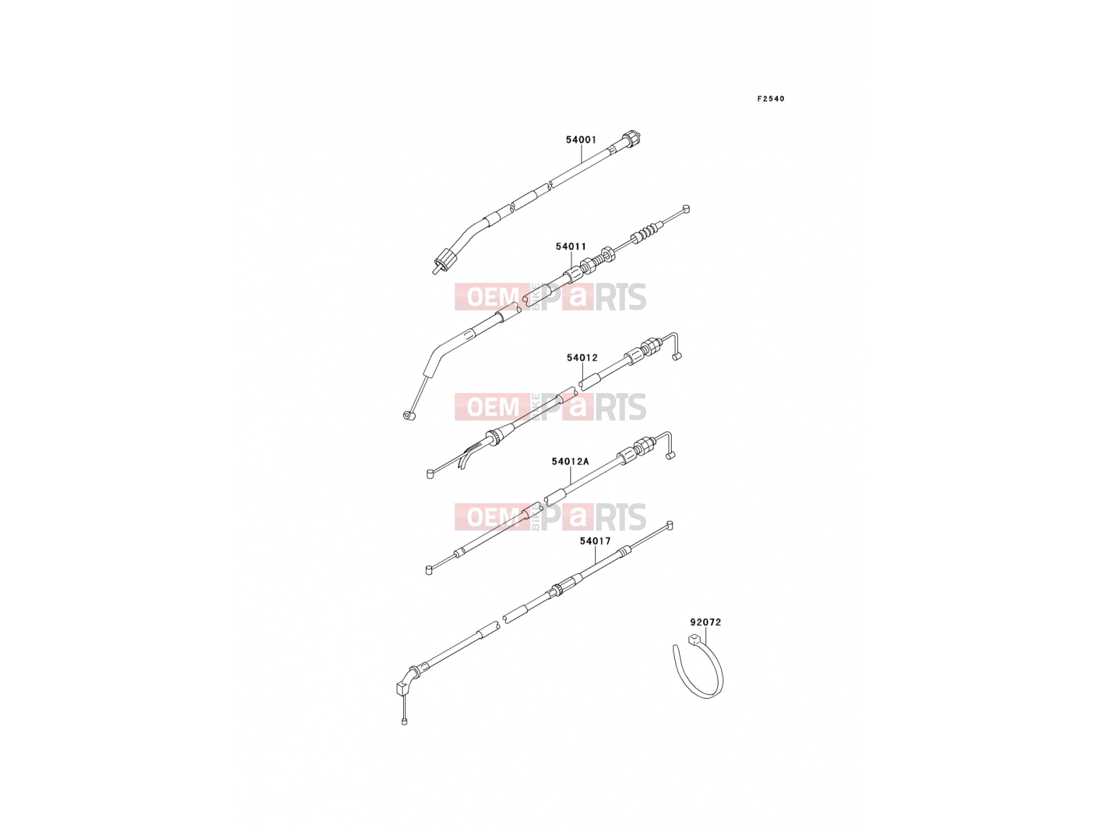 KAWASAKI 2000 Cables