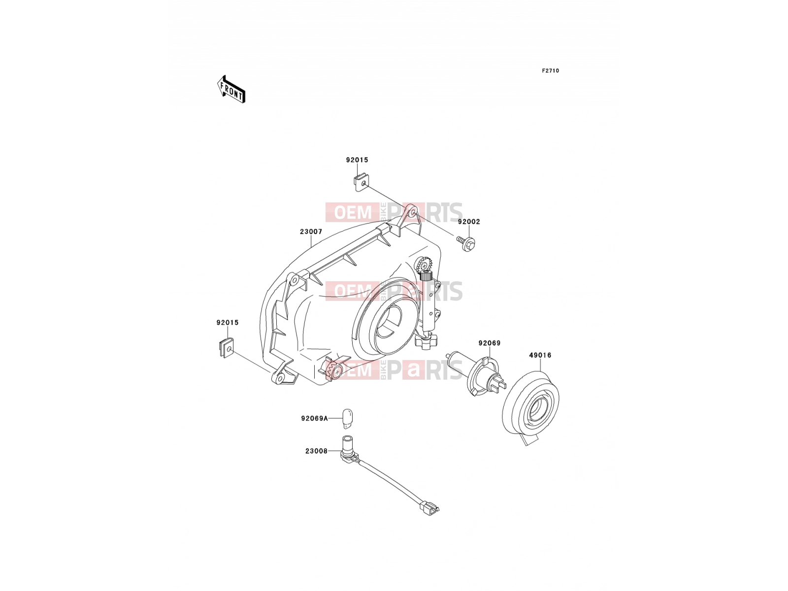 KAWASAKI 2000 Headlight(s)