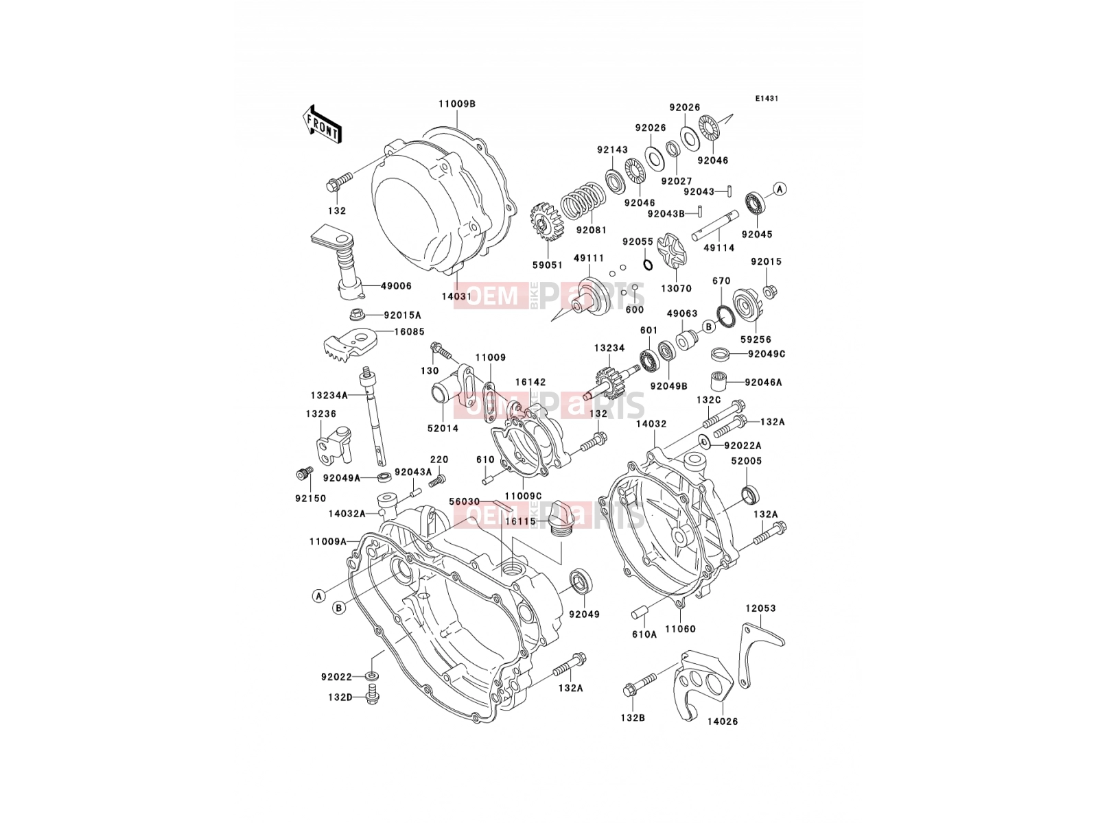 KAWASAKI 2000 Engine Cover(s)