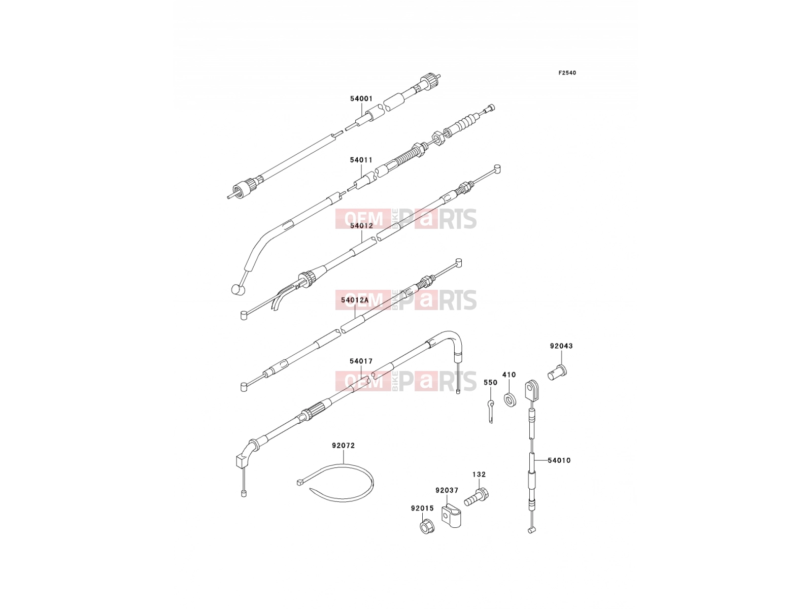 KAWASAKI 2000 Cables