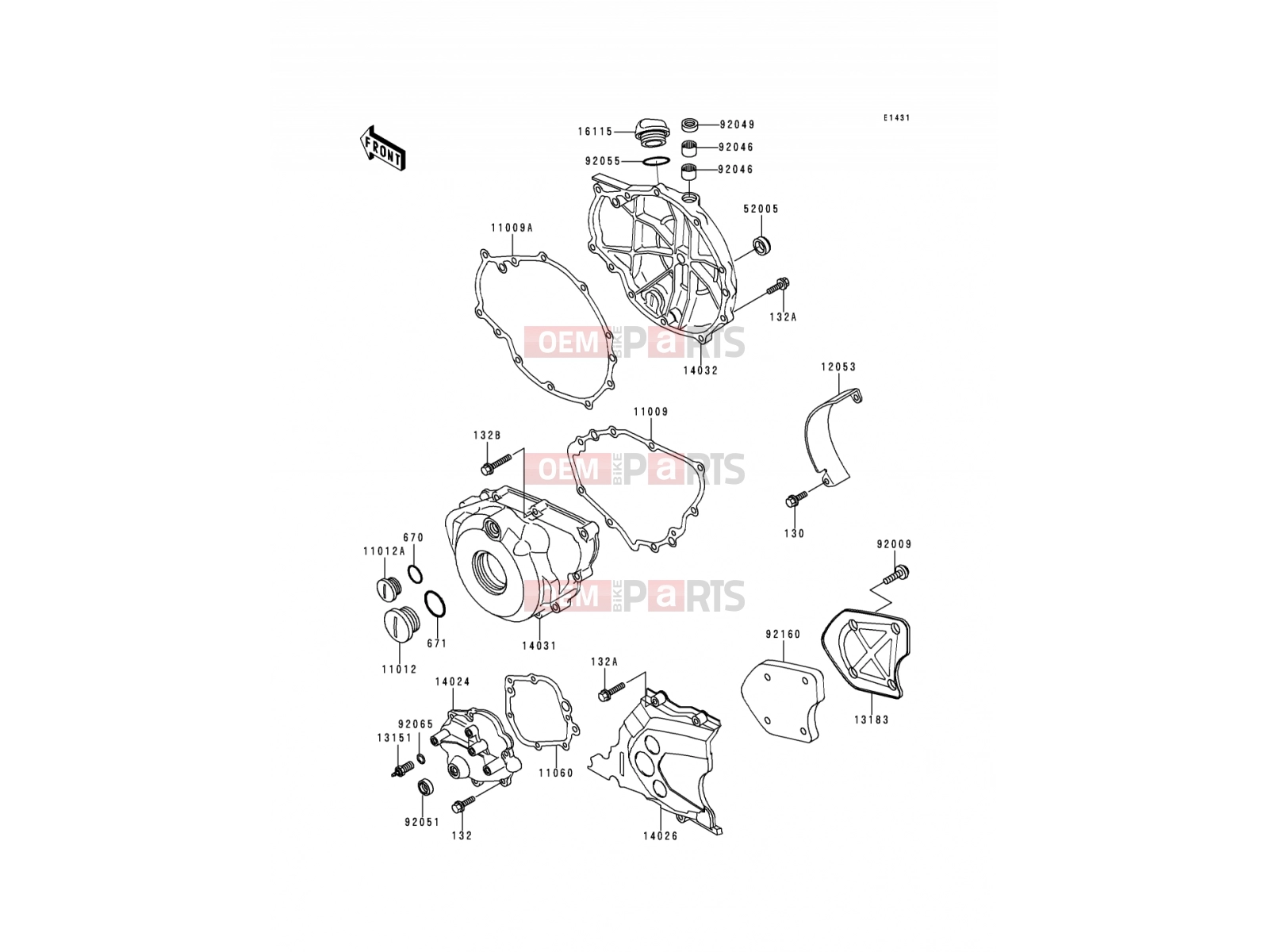 KAWASAKI 2000 Engine Cover(s)