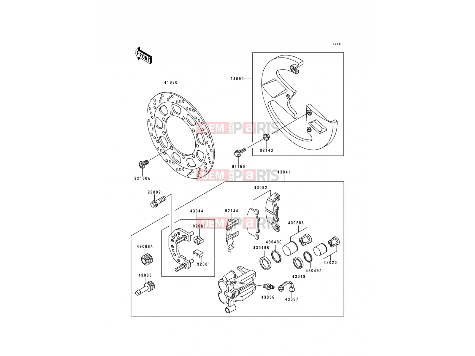 KAWASAKI 2000 Front Brake