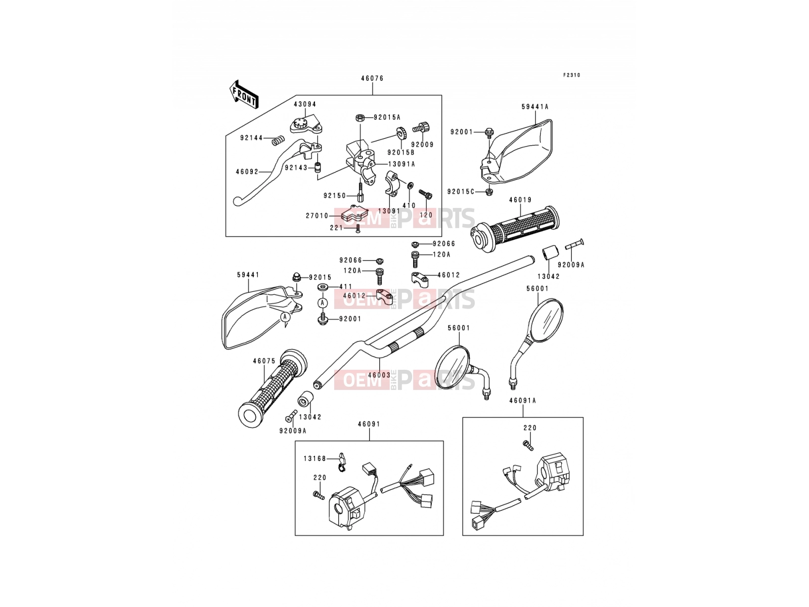 KAWASAKI 2000 Handlebar