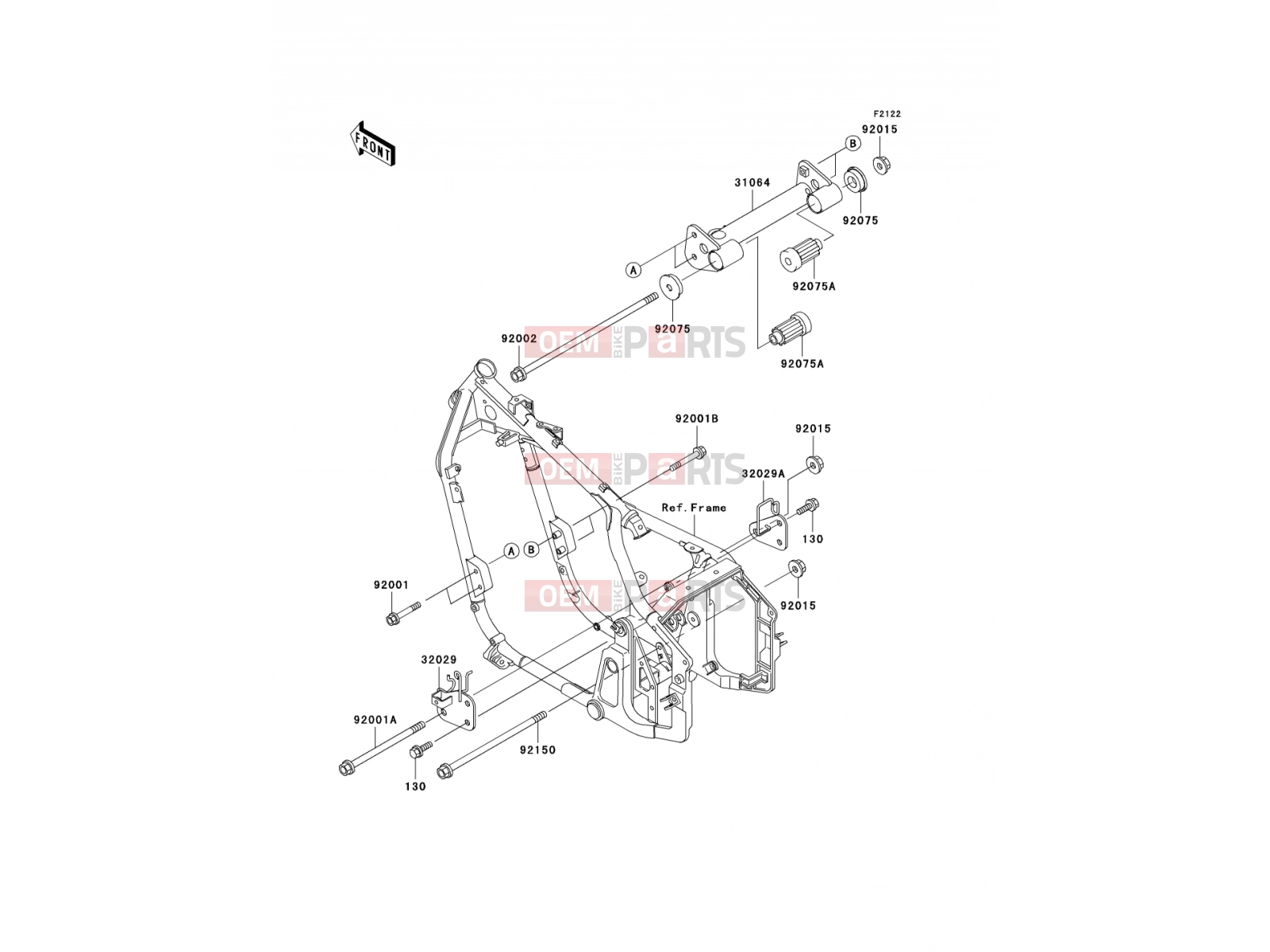 KAWASAKI 2000 Engine Mount