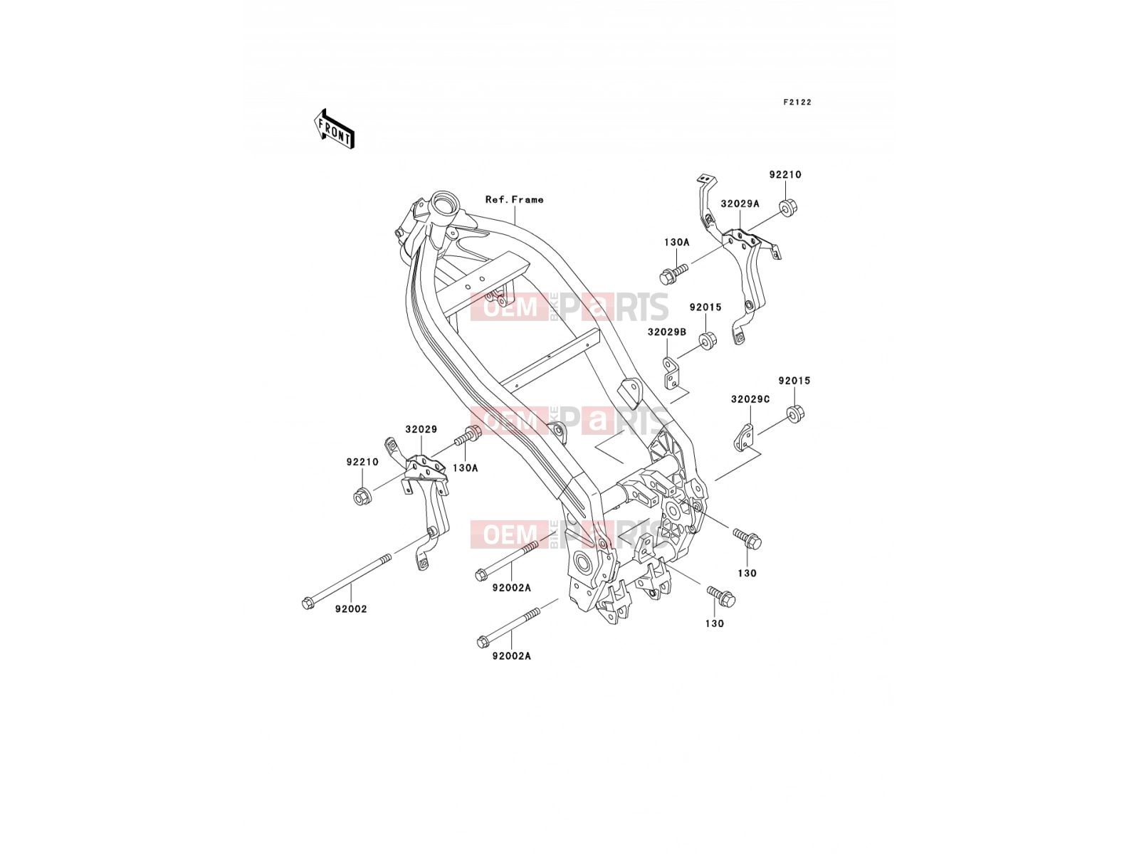 KAWASAKI 2000 Engine Mount