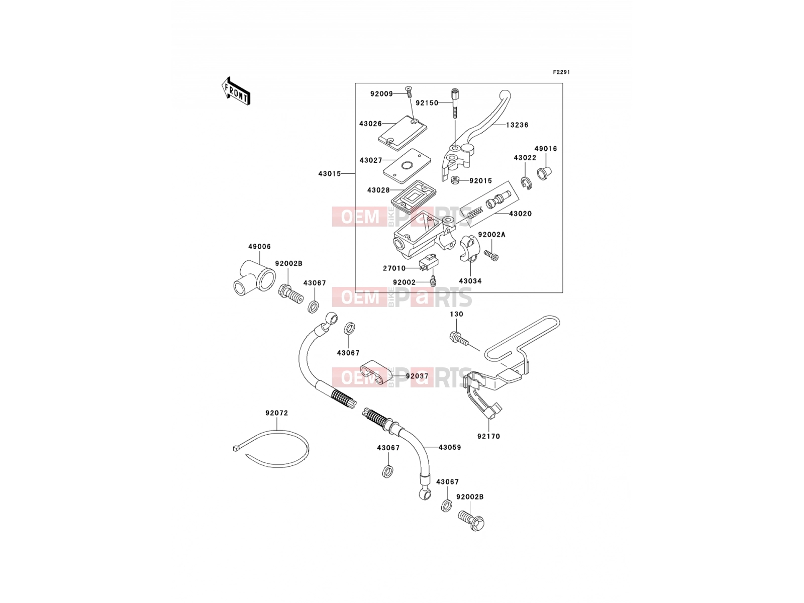 KAWASAKI 2002 Front Master Cylinder