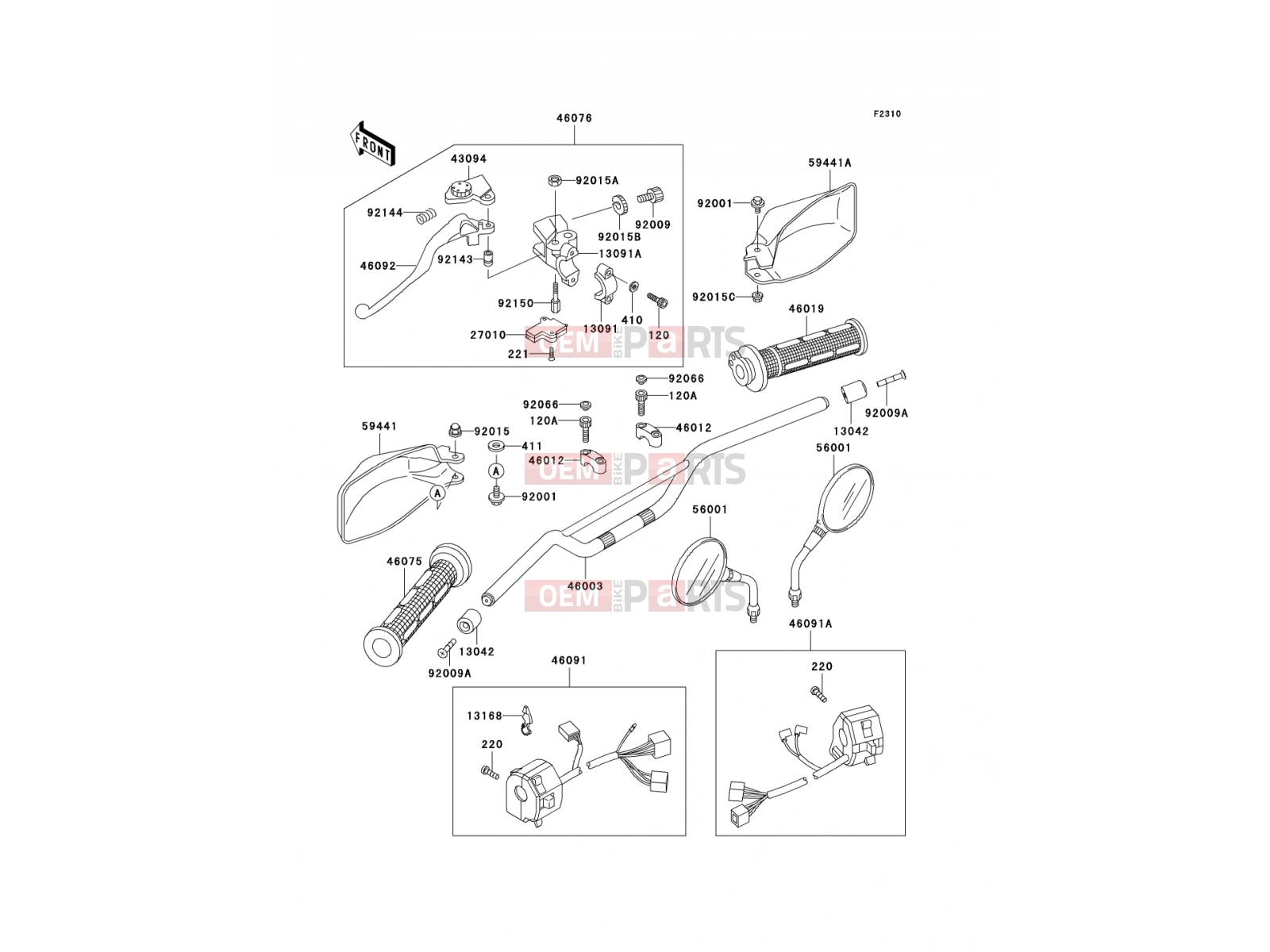 KAWASAKI 2002 Handlebar