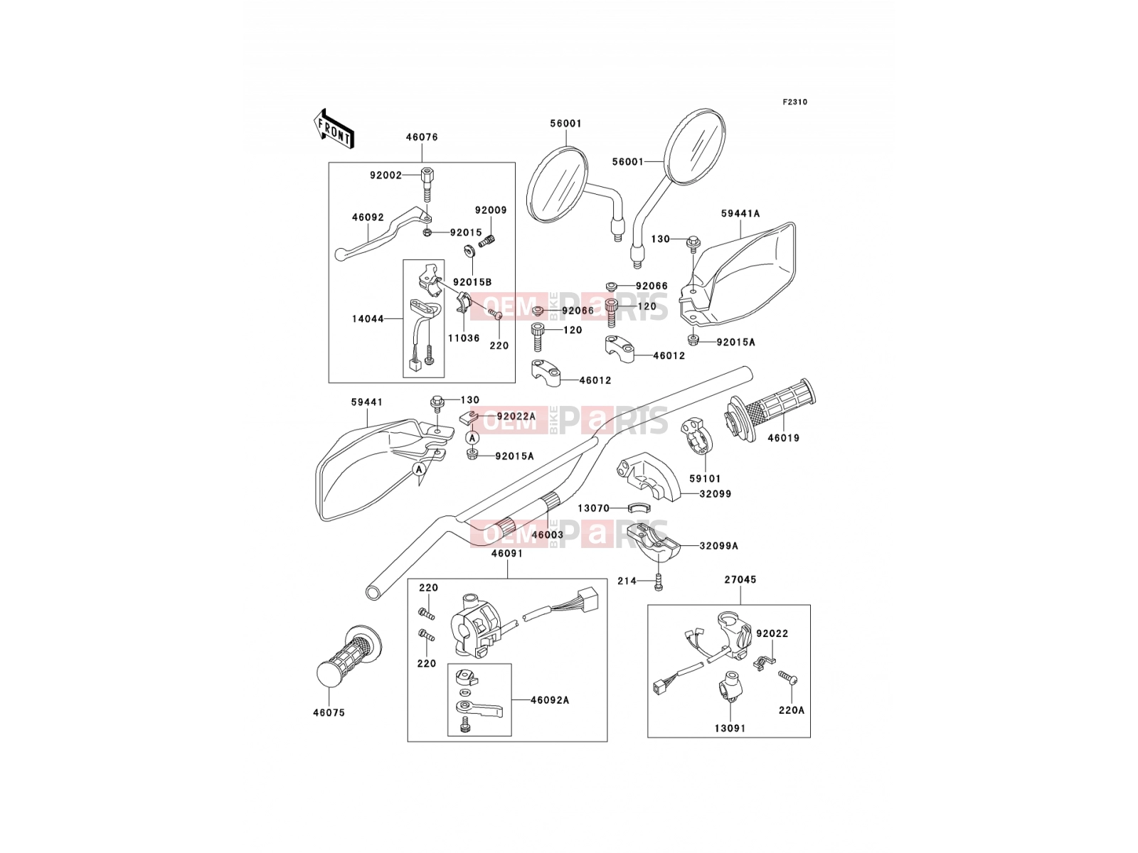 KAWASAKI 2002 Handlebar