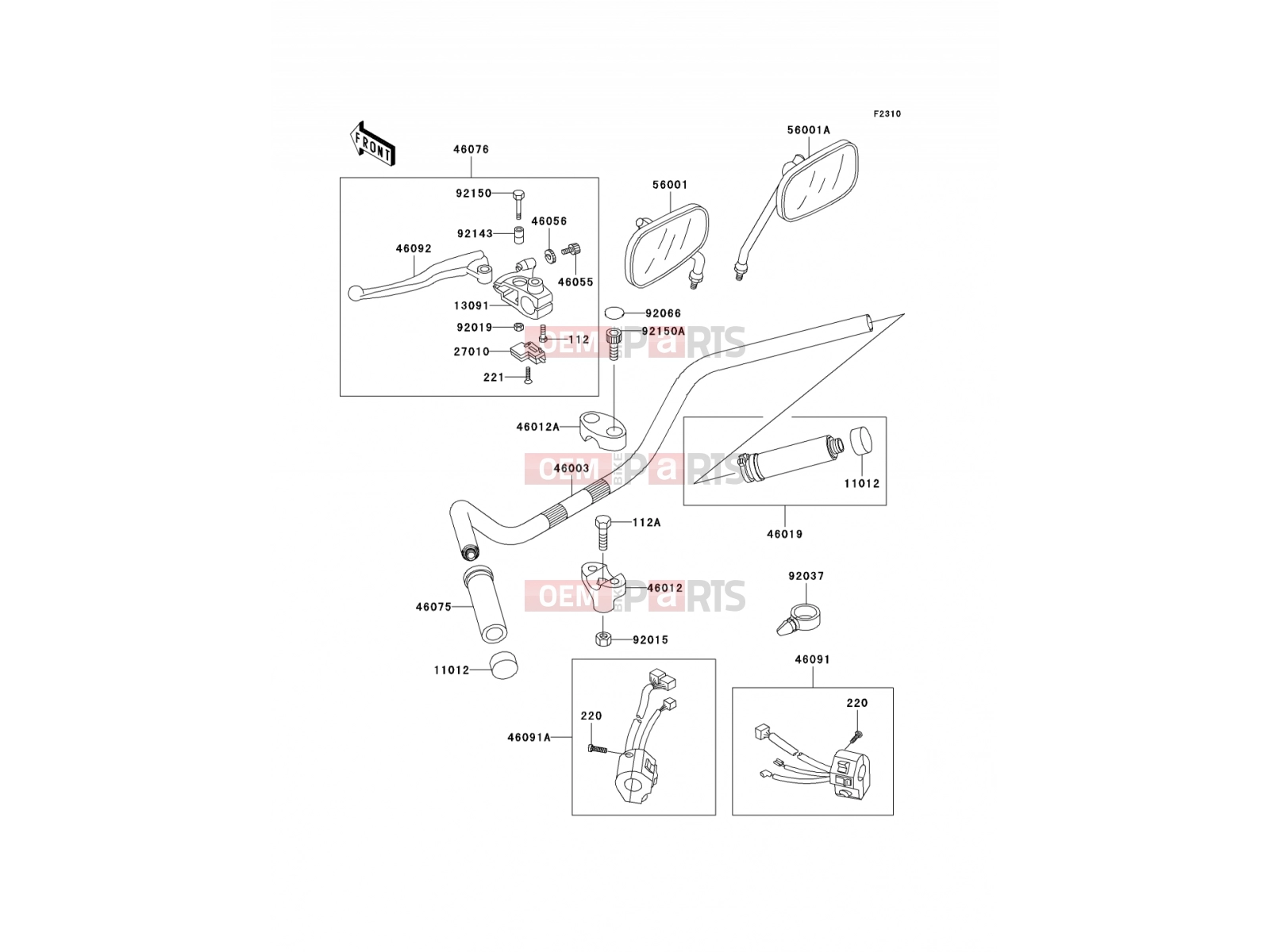 KAWASAKI 2002 Handlebar