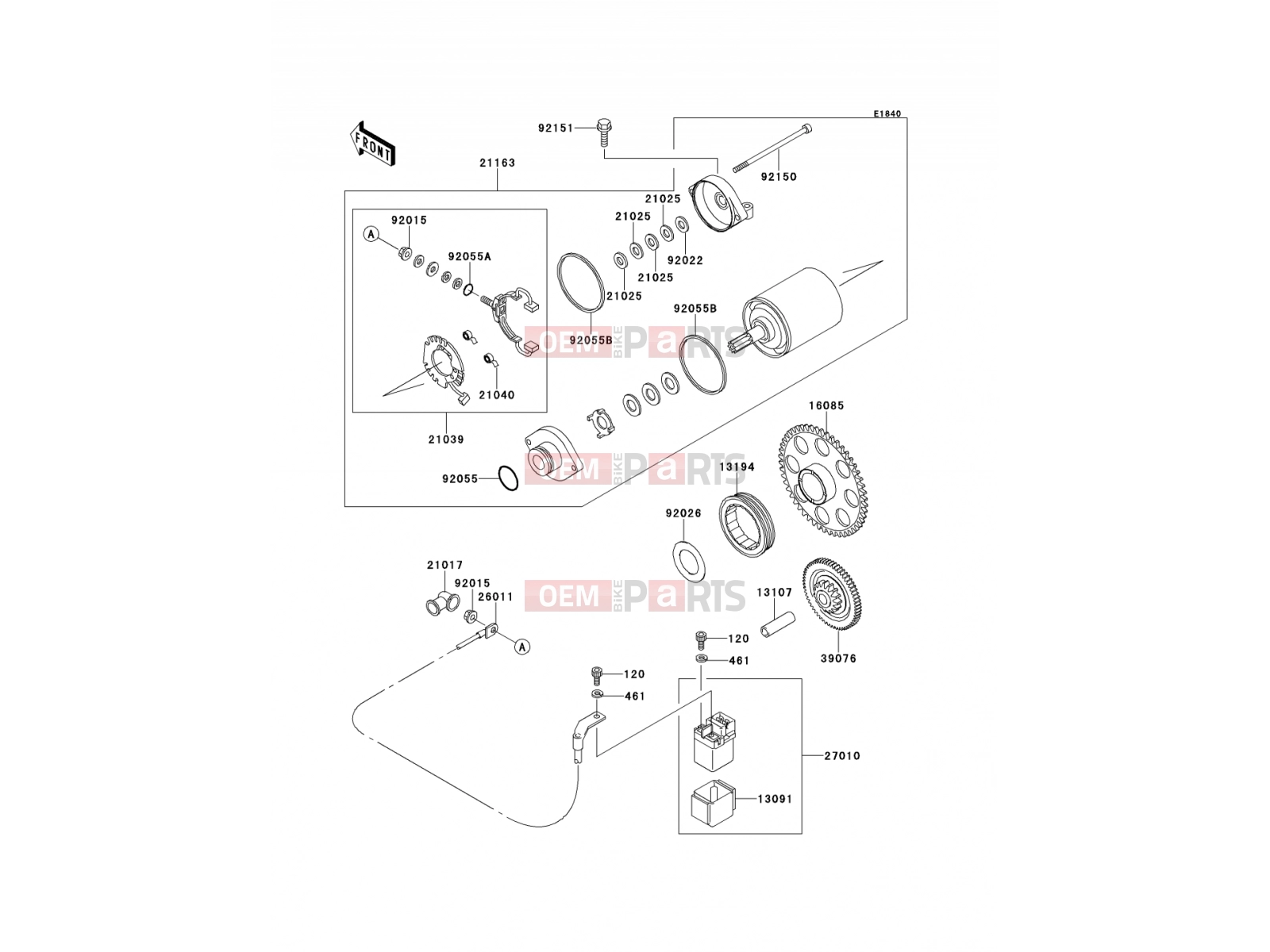 KAWASAKI 2002 Starter Motor