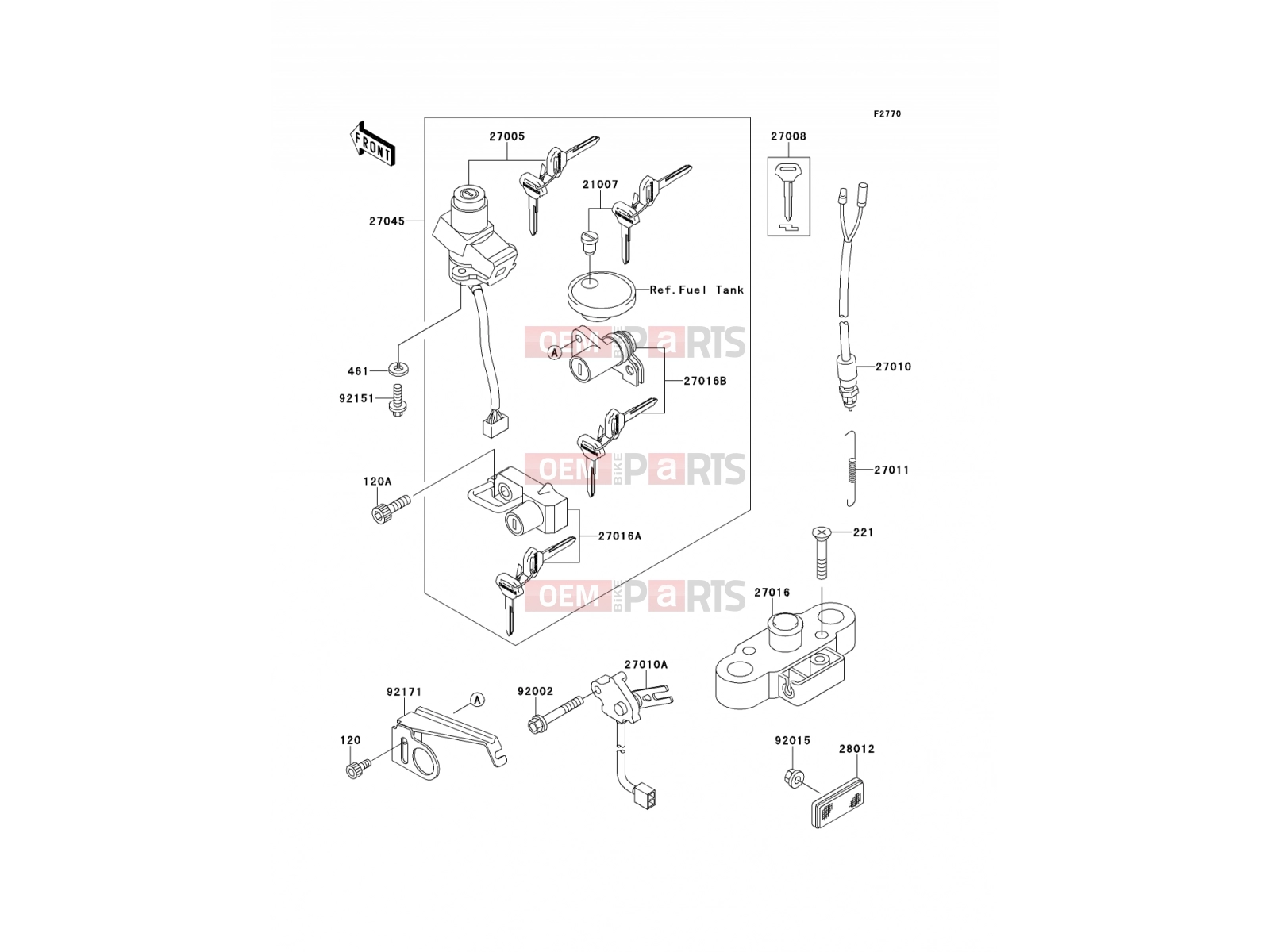 KAWASAKI 2002 Ignition Switch