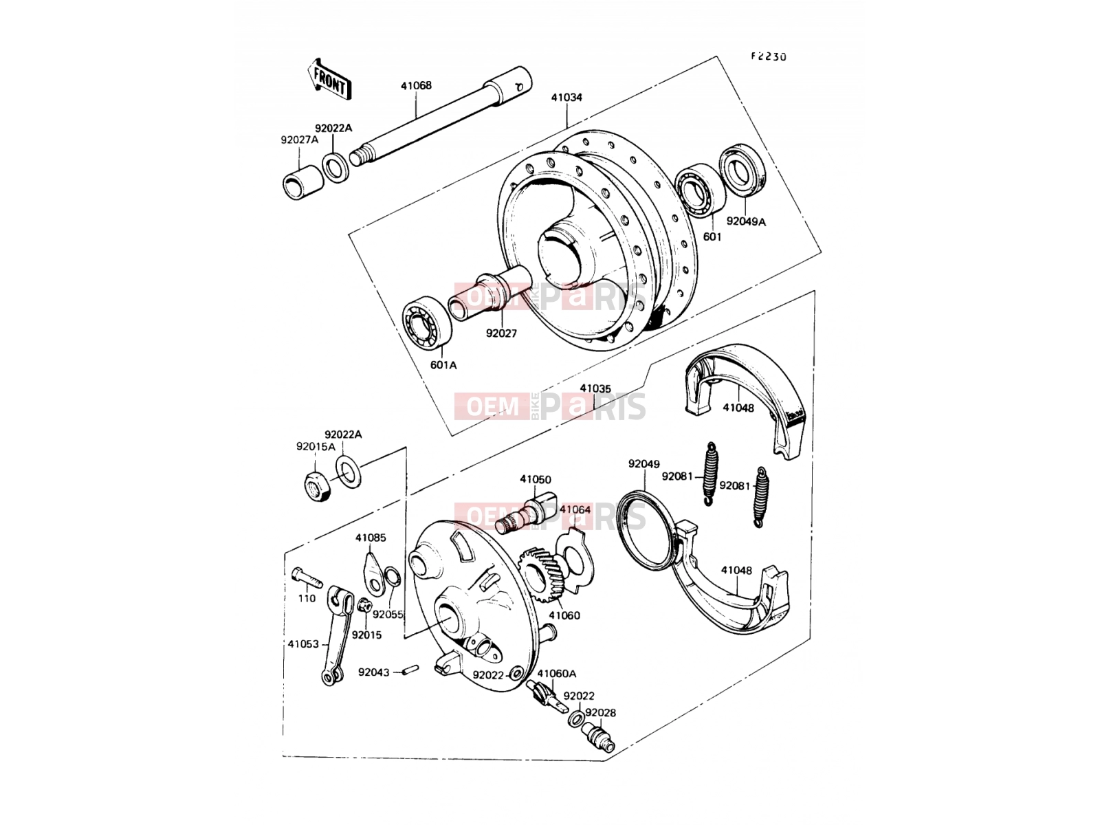 KAWASAKI 1987 Front Hub