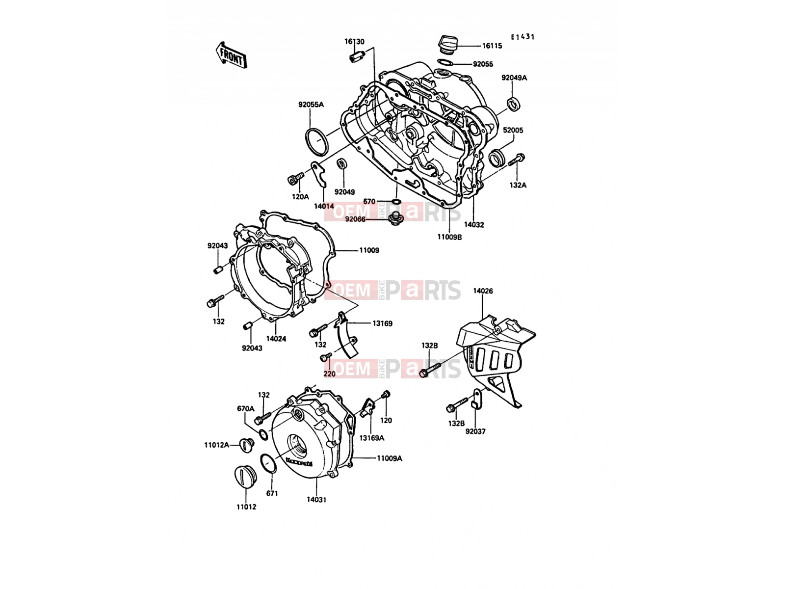 KAWASAKI 1987 Engine Cover(s)