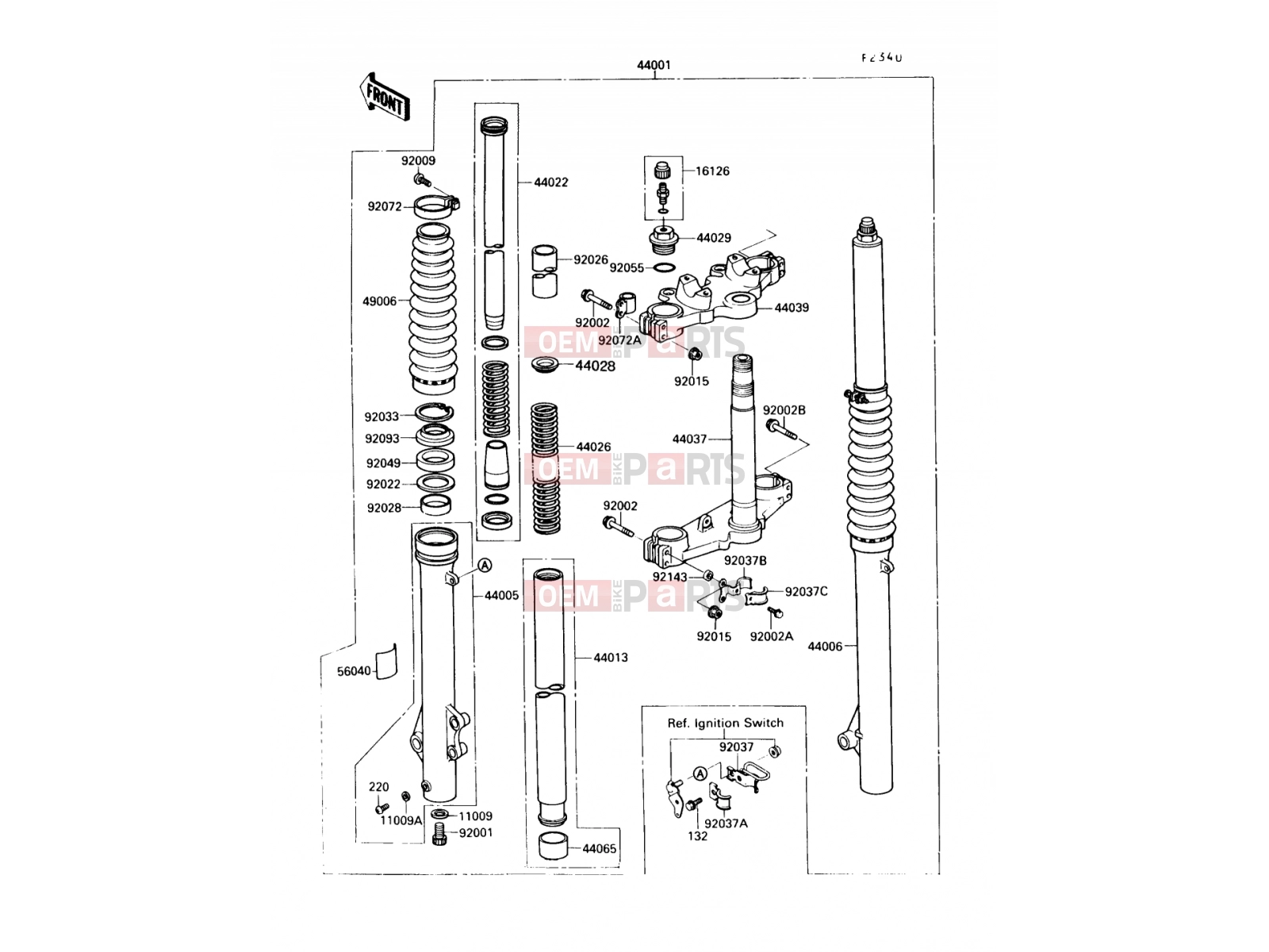 KAWASAKI 1987 Front Fork