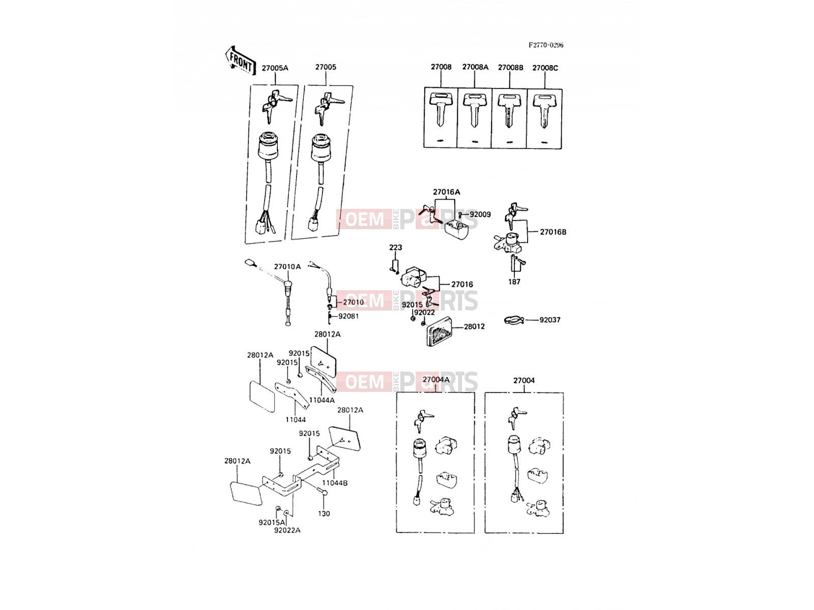 KAWASAKI 1988 Ignition Switch