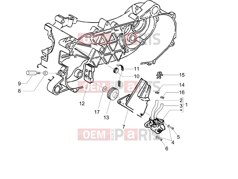 PIAGGIO Fly 50 2T Engine » Oil pump