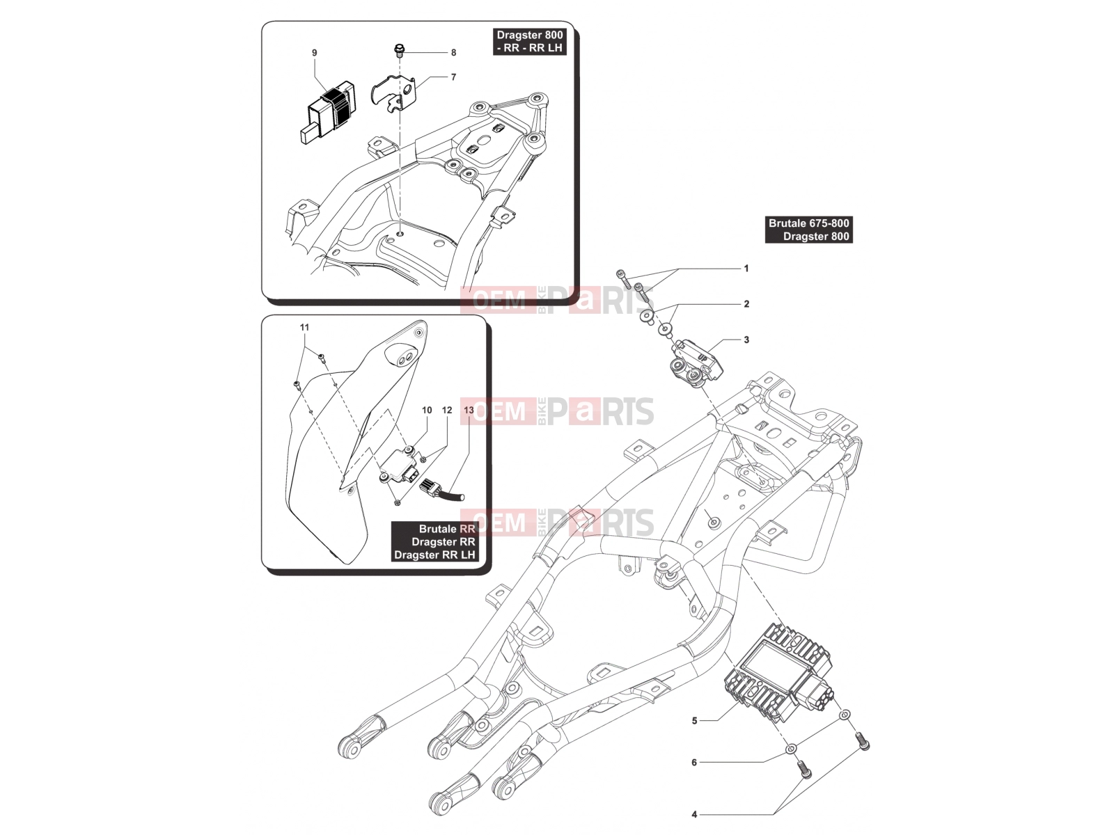 MV Agusta Brutale 675 Rectifier - Regulator Assy