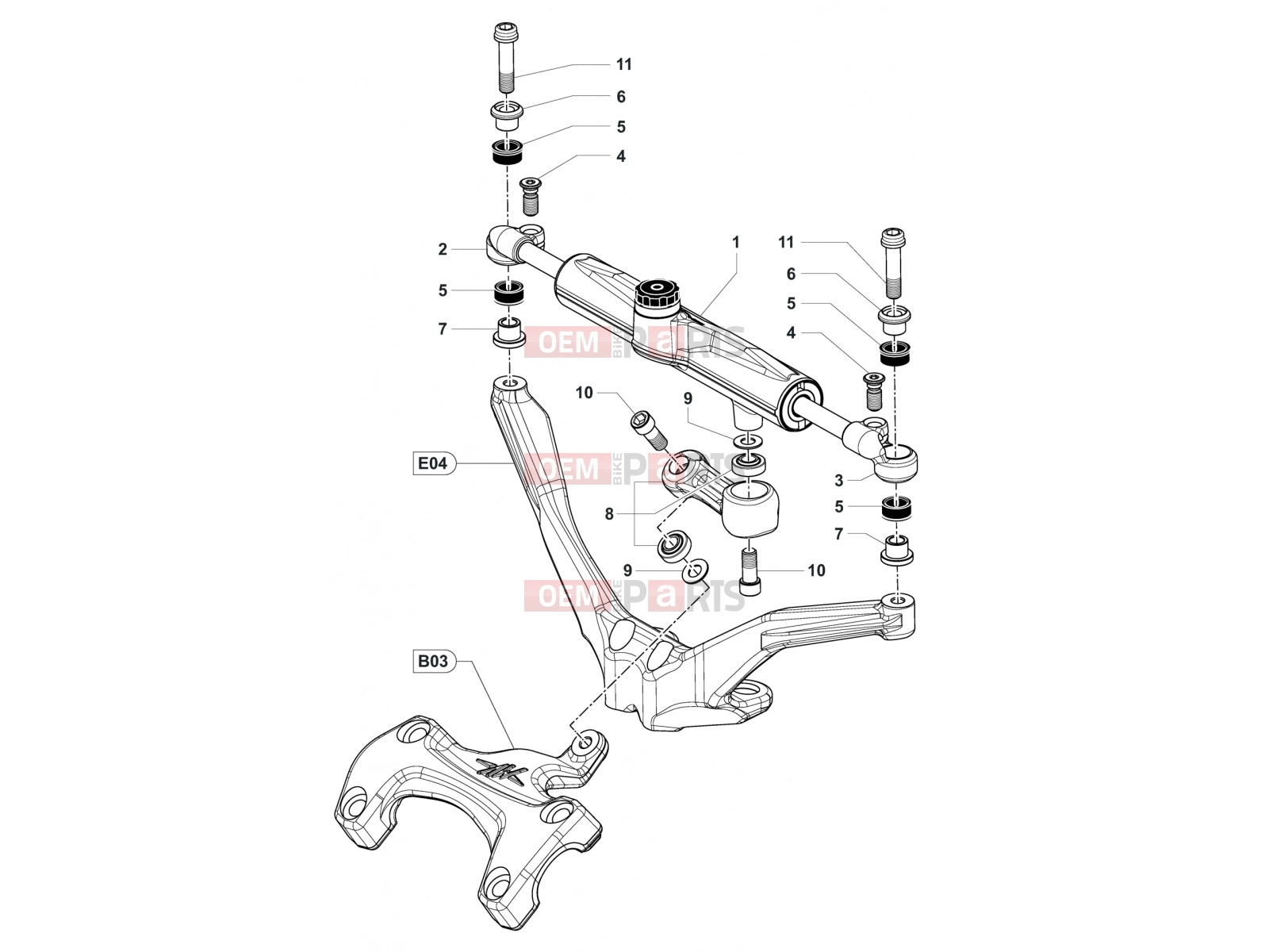 MV Agusta Brutale 800 RR Steering Damper