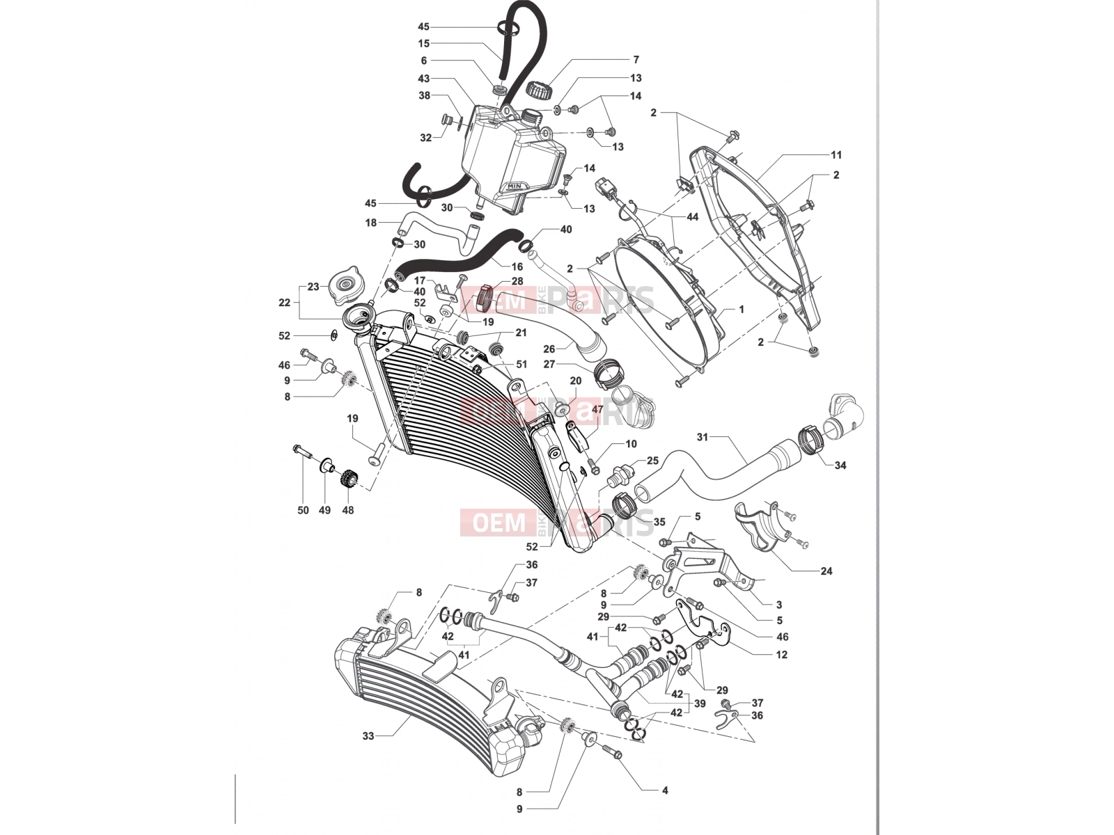 MV Agusta Brutale 800 <2016 Cooling System