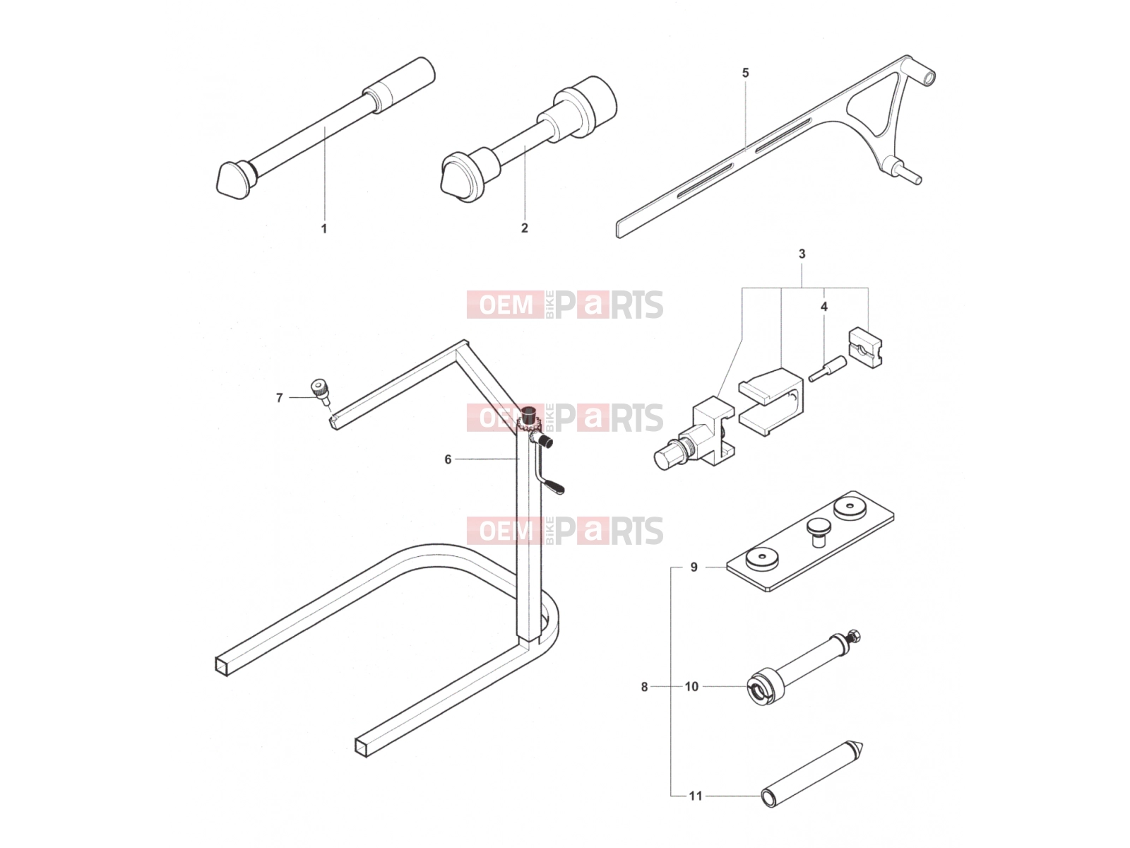 MV Agusta Dragster 800 Service Tools Frame 2